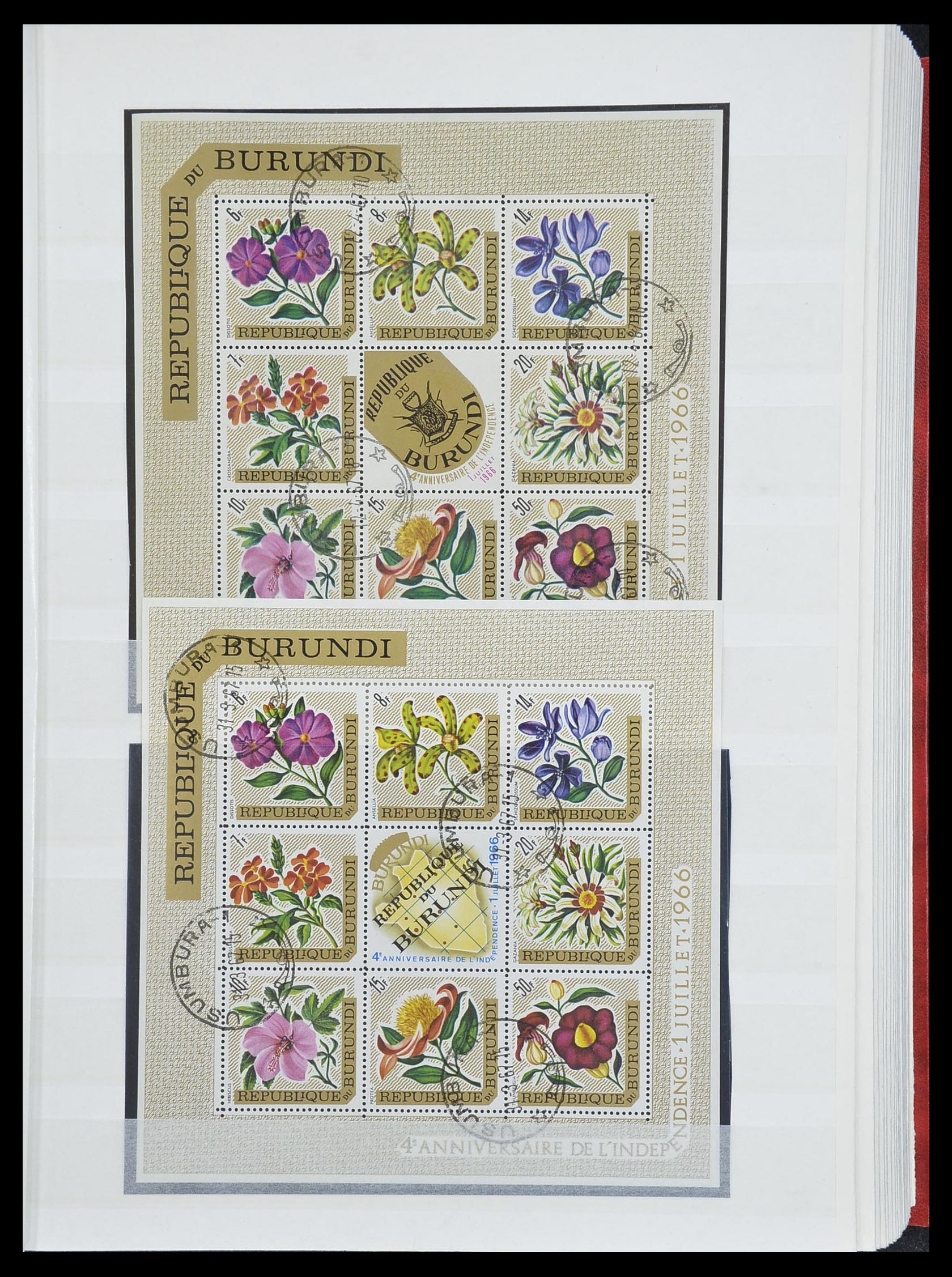 33855 015 - Postzegelverzameling 33855 Burundi 1962-1974.