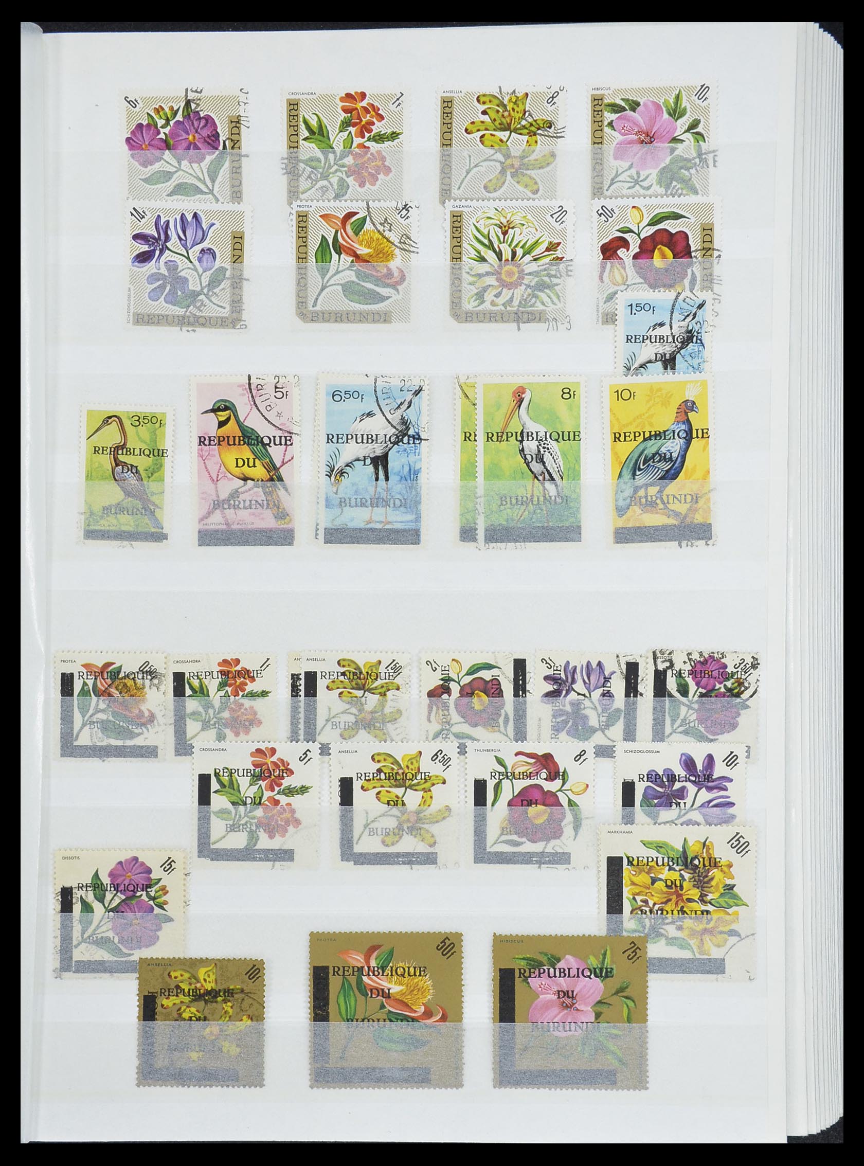 33855 017 - Postzegelverzameling 33855 Burundi 1962-1974.