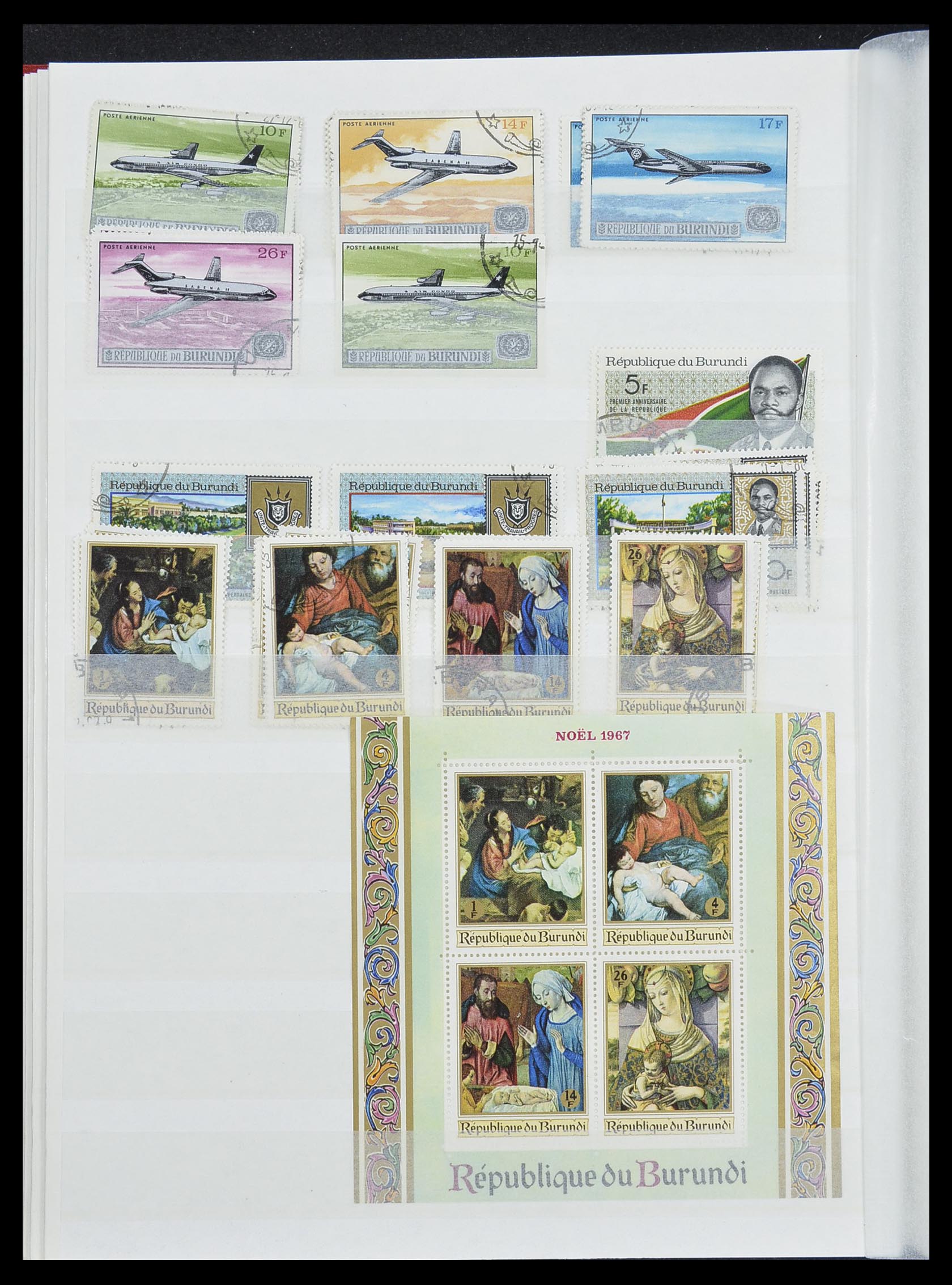 33855 022 - Postzegelverzameling 33855 Burundi 1962-1974.