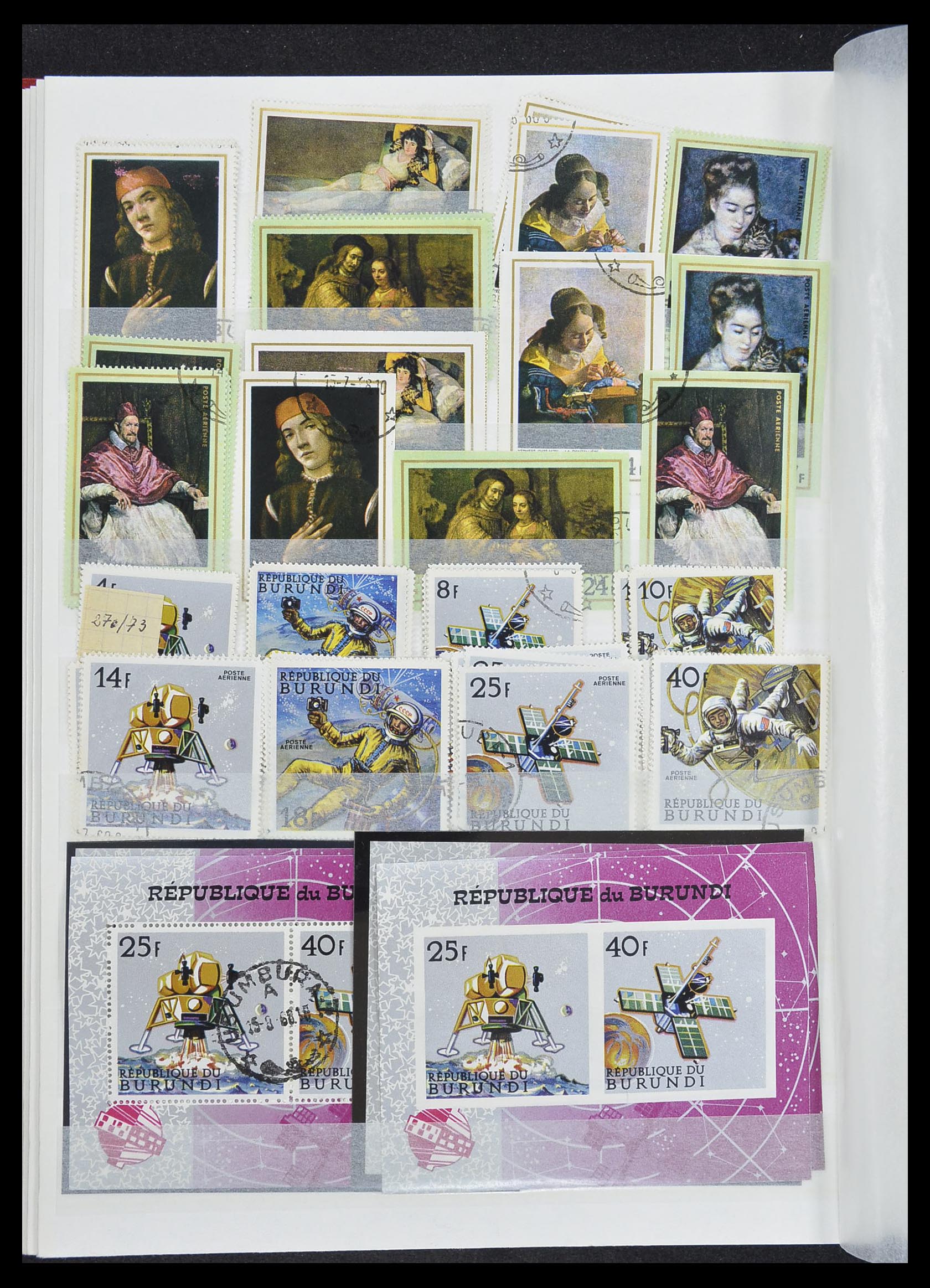 33855 024 - Postzegelverzameling 33855 Burundi 1962-1974.
