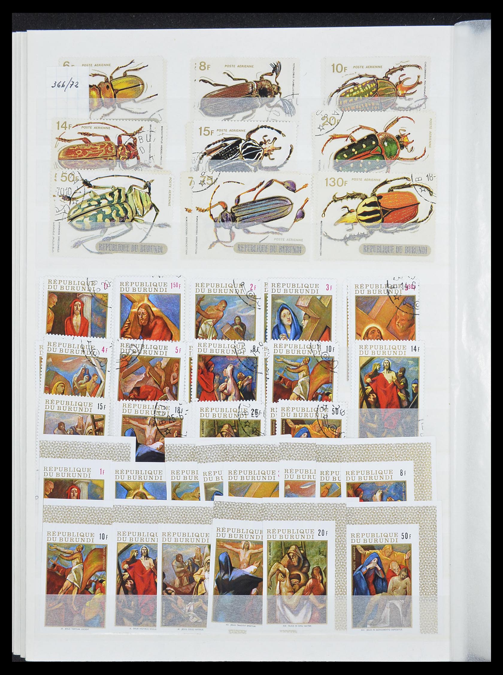 33855 034 - Postzegelverzameling 33855 Burundi 1962-1974.