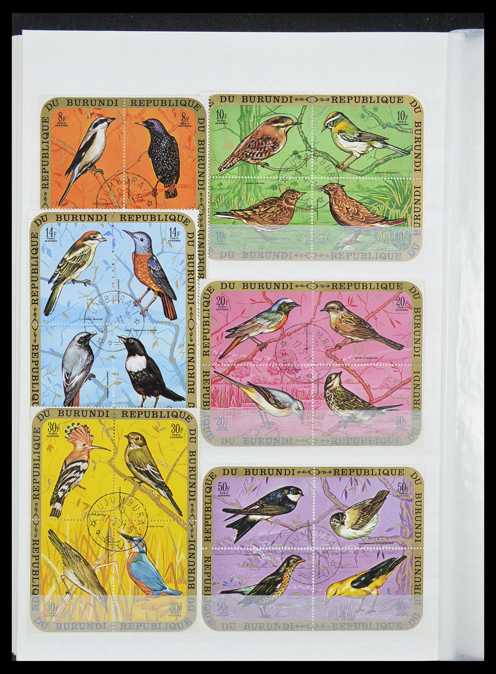 33855 038 - Postzegelverzameling 33855 Burundi 1962-1974.