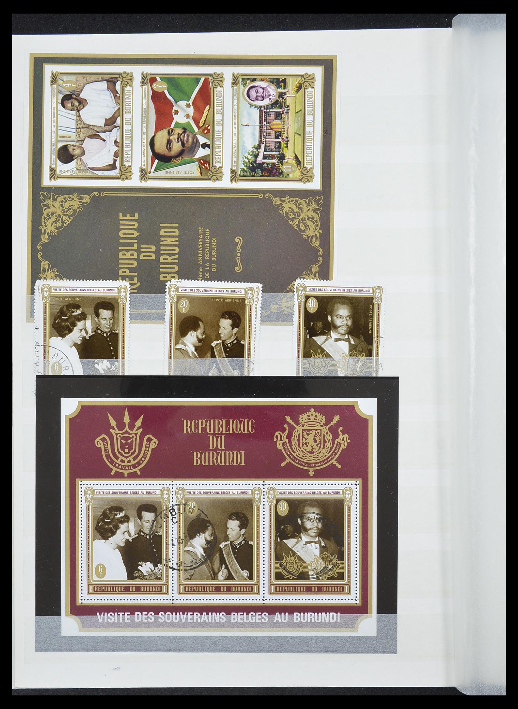 33855 040 - Postzegelverzameling 33855 Burundi 1962-1974.