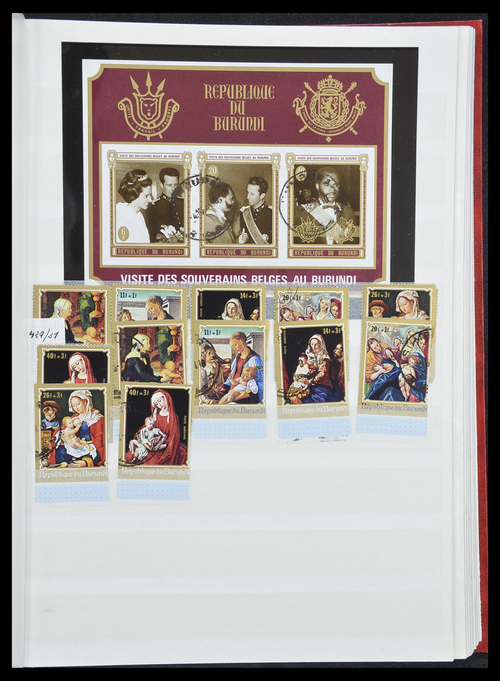 33855 041 - Stamp collection 33855 Burundi 1962-1974.