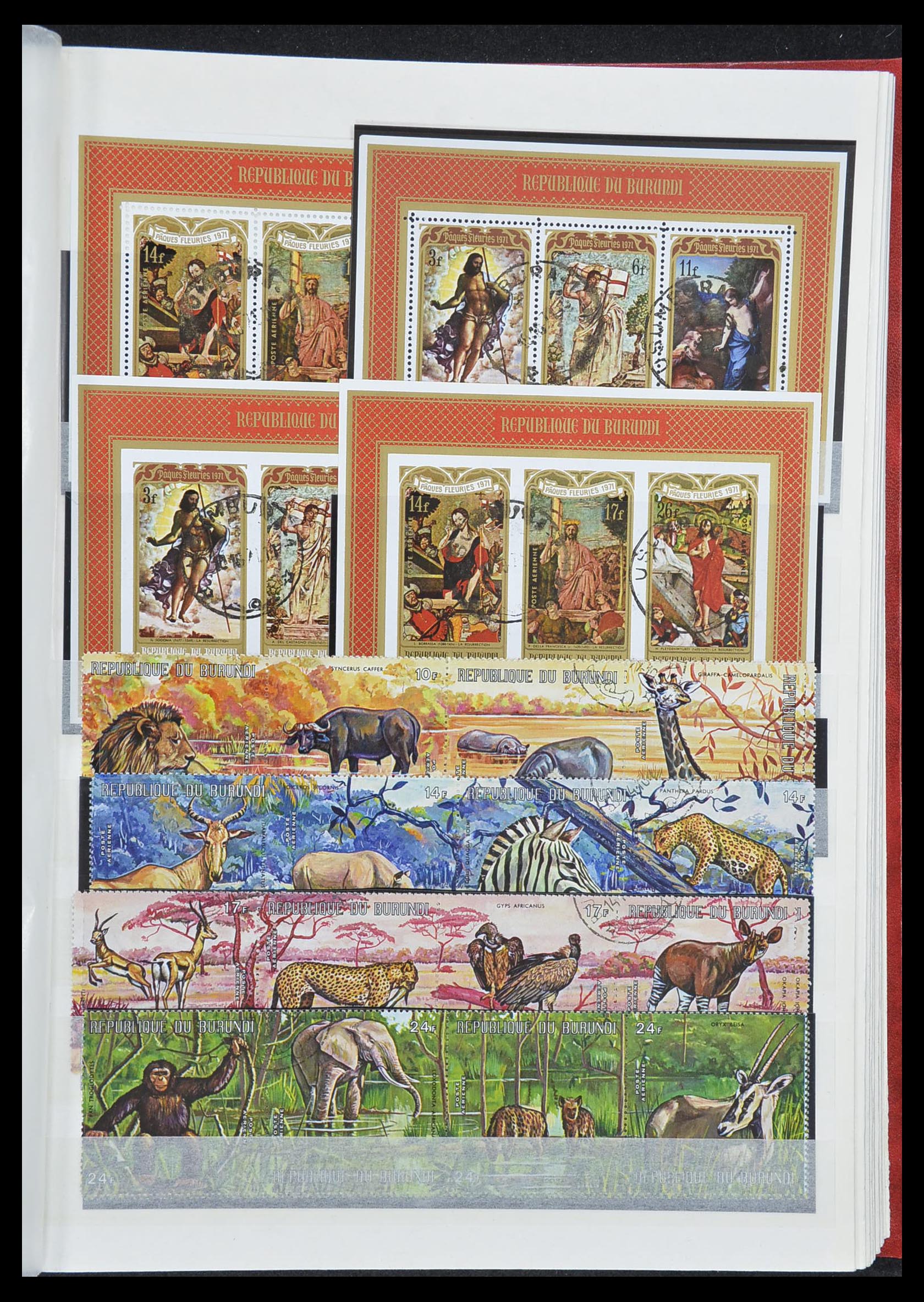 33855 043 - Postzegelverzameling 33855 Burundi 1962-1974.