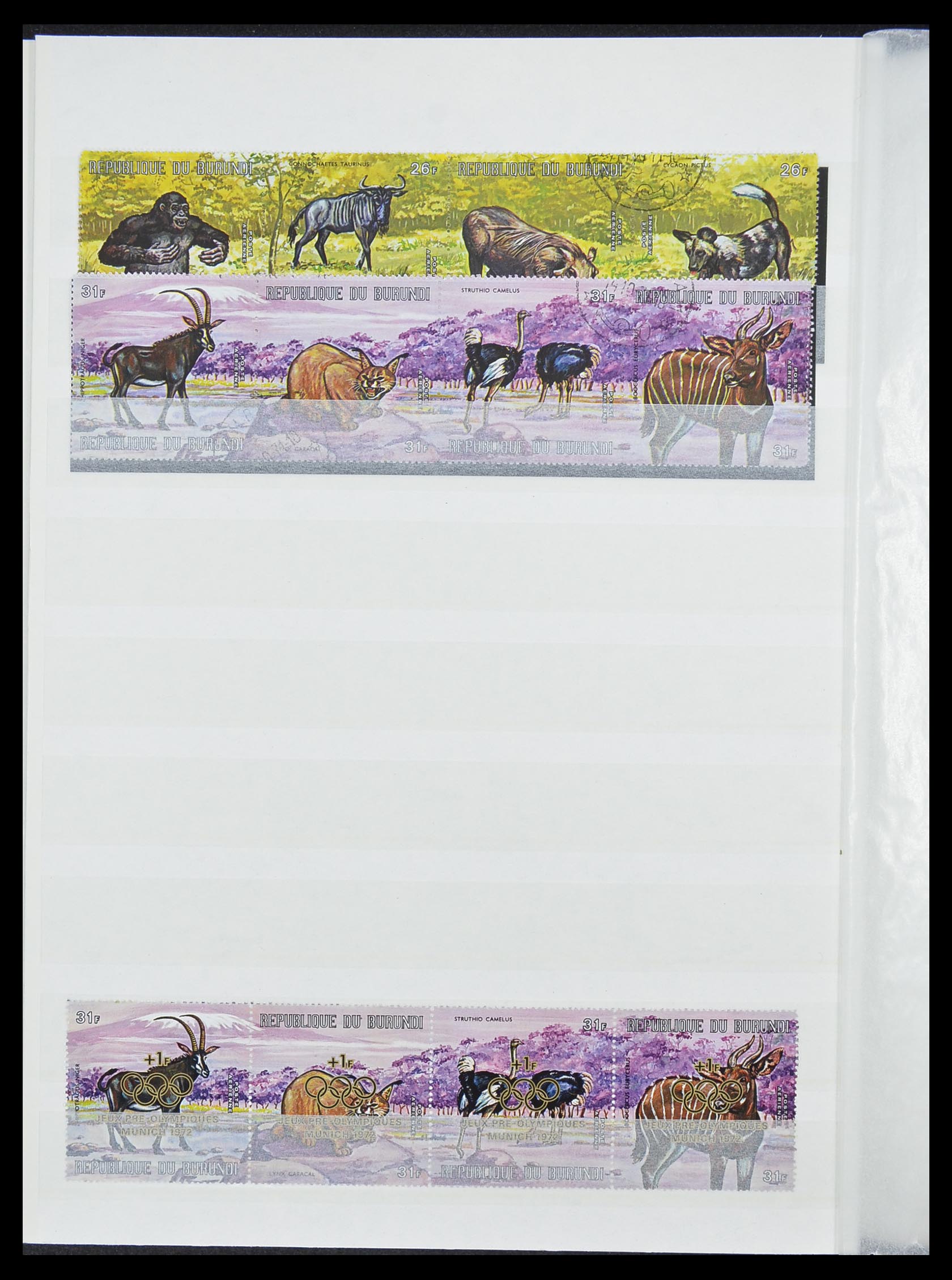 33855 044 - Postzegelverzameling 33855 Burundi 1962-1974.