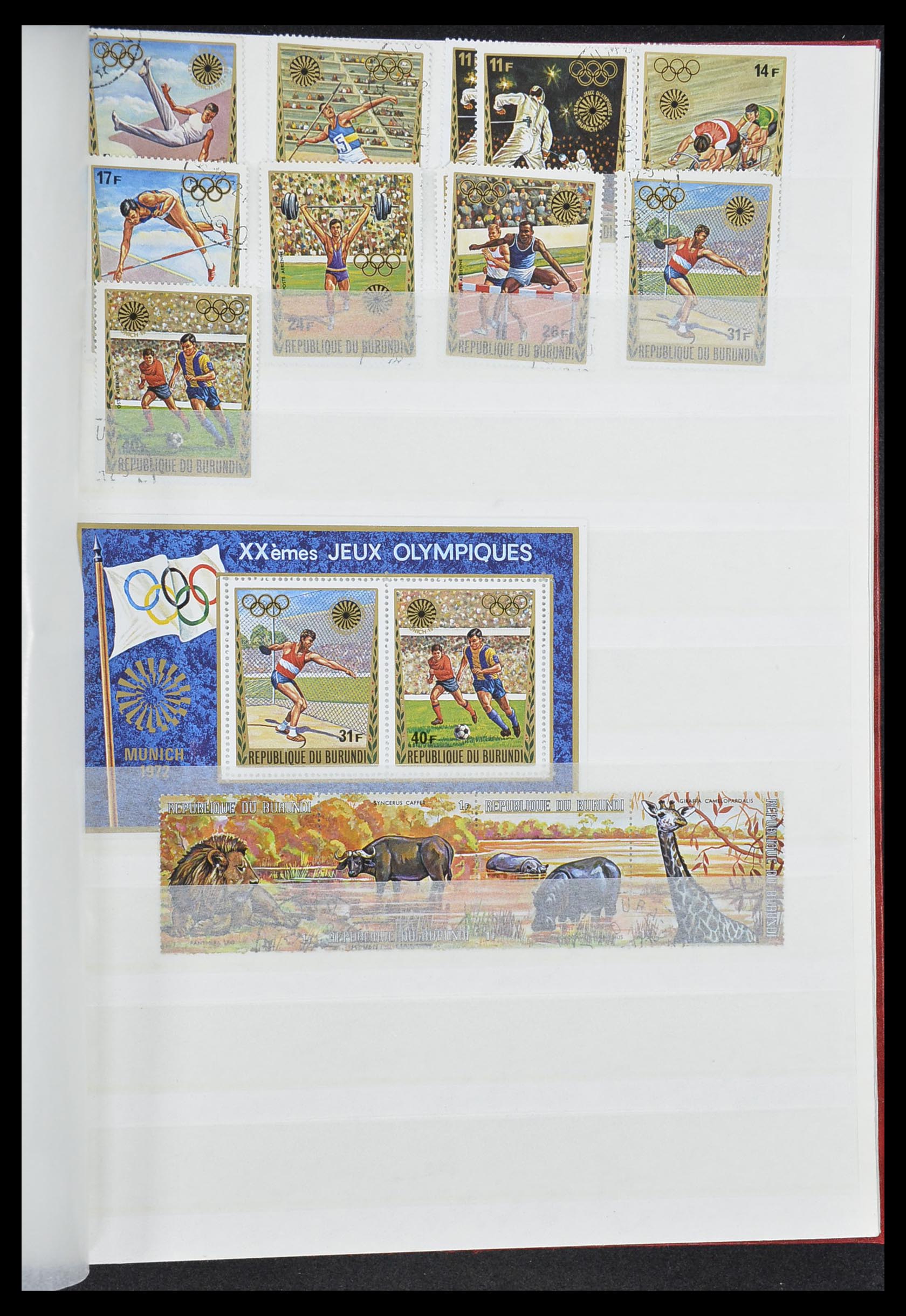 33855 050 - Postzegelverzameling 33855 Burundi 1962-1974.