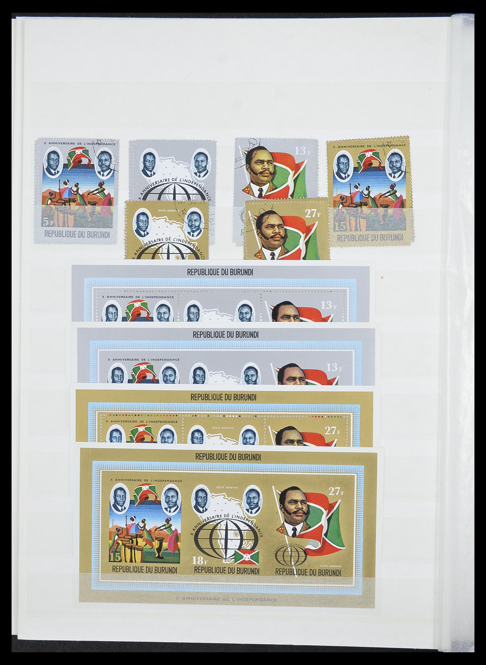 33855 051 - Postzegelverzameling 33855 Burundi 1962-1974.