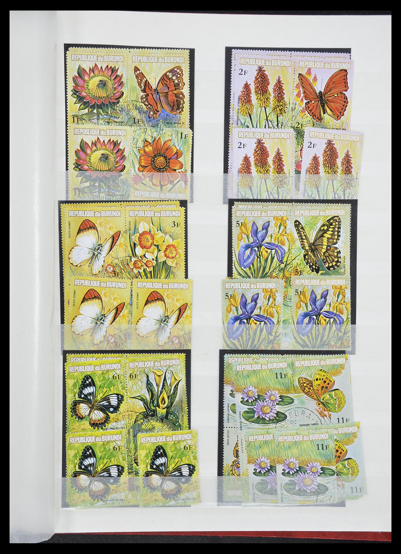 33855 056 - Postzegelverzameling 33855 Burundi 1962-1974.