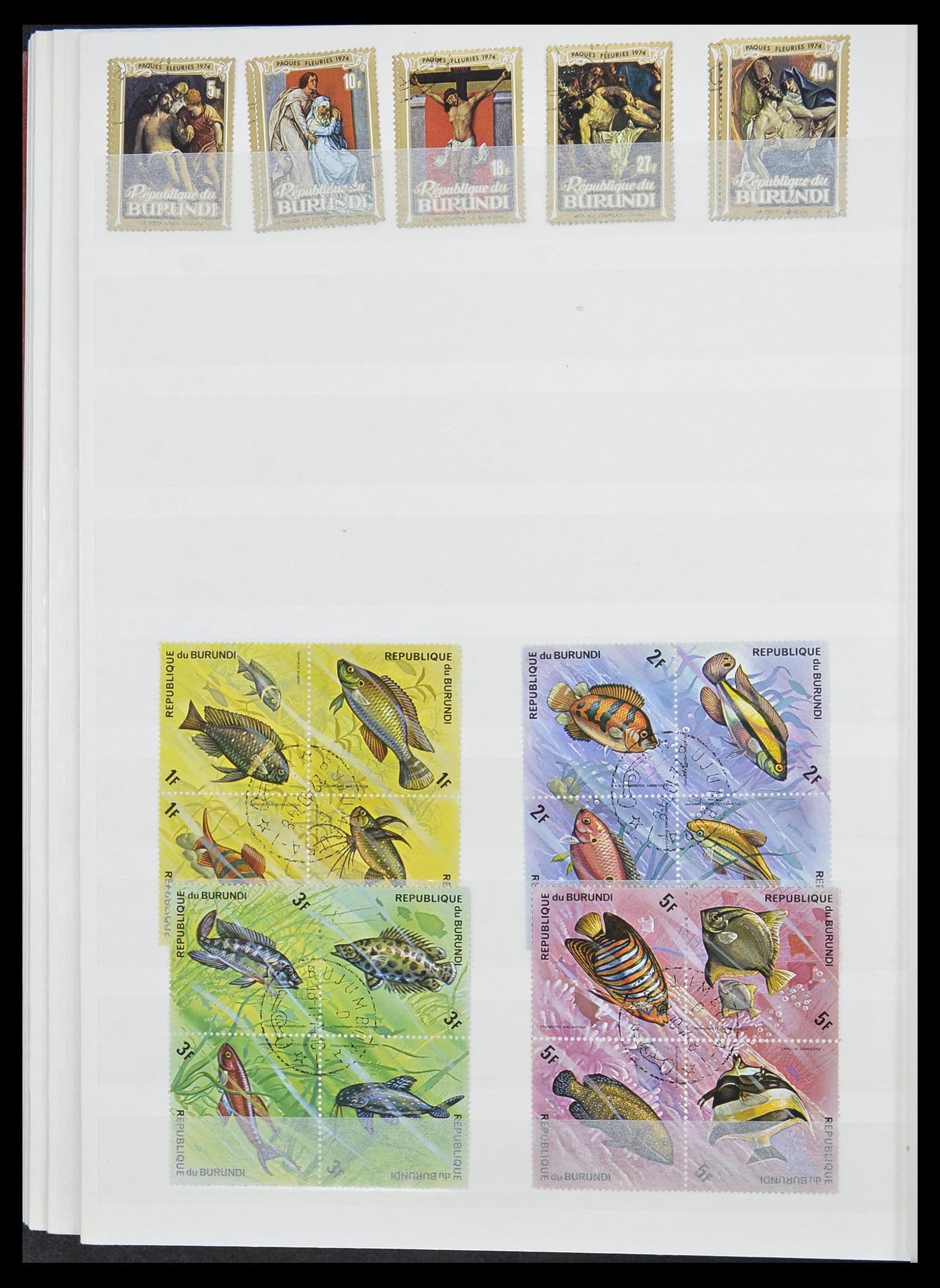 33855 059 - Postzegelverzameling 33855 Burundi 1962-1974.