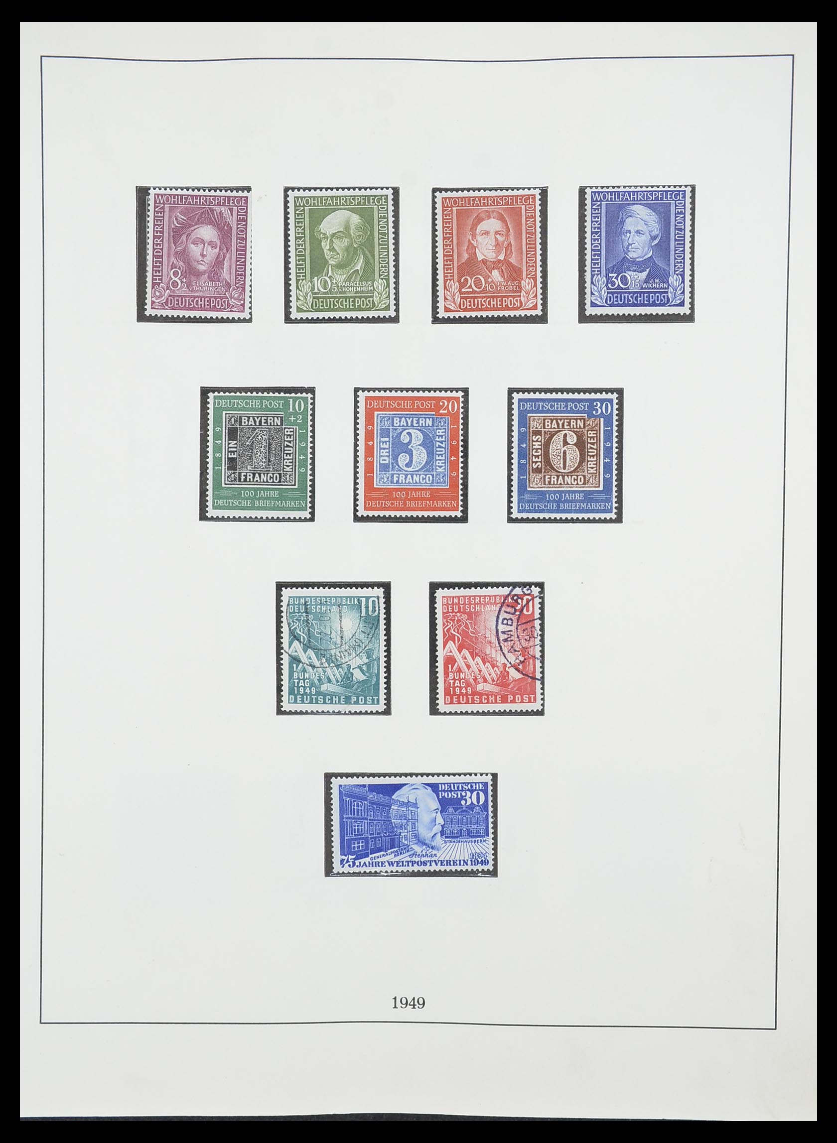 33856 001 - Stamp collection 33856 Bundespost 1949-1977.