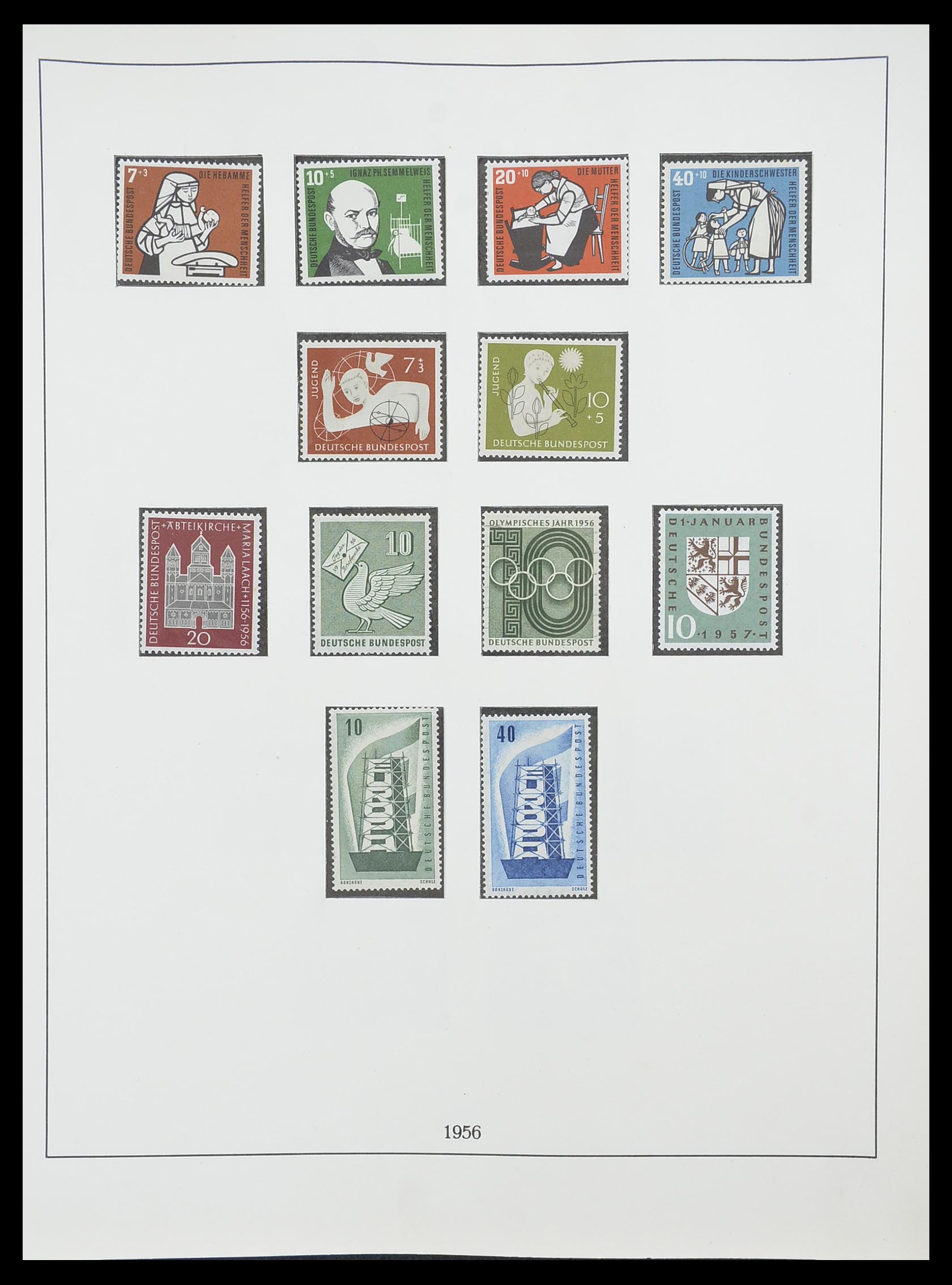 33856 010 - Postzegelverzameling 33856 Bundespost 1949-1977.