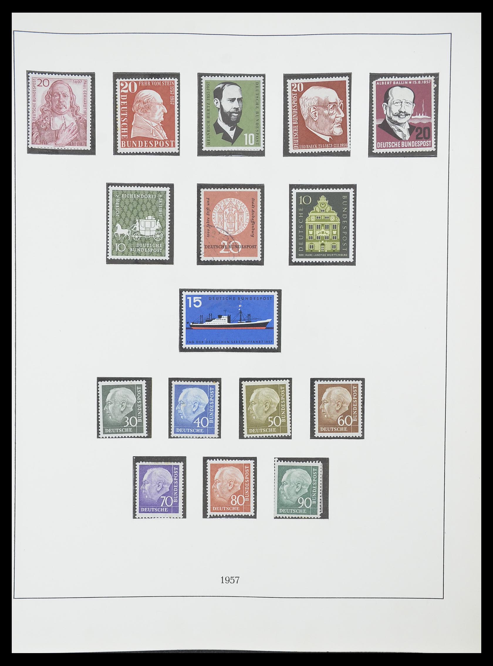 33856 012 - Postzegelverzameling 33856 Bundespost 1949-1977.