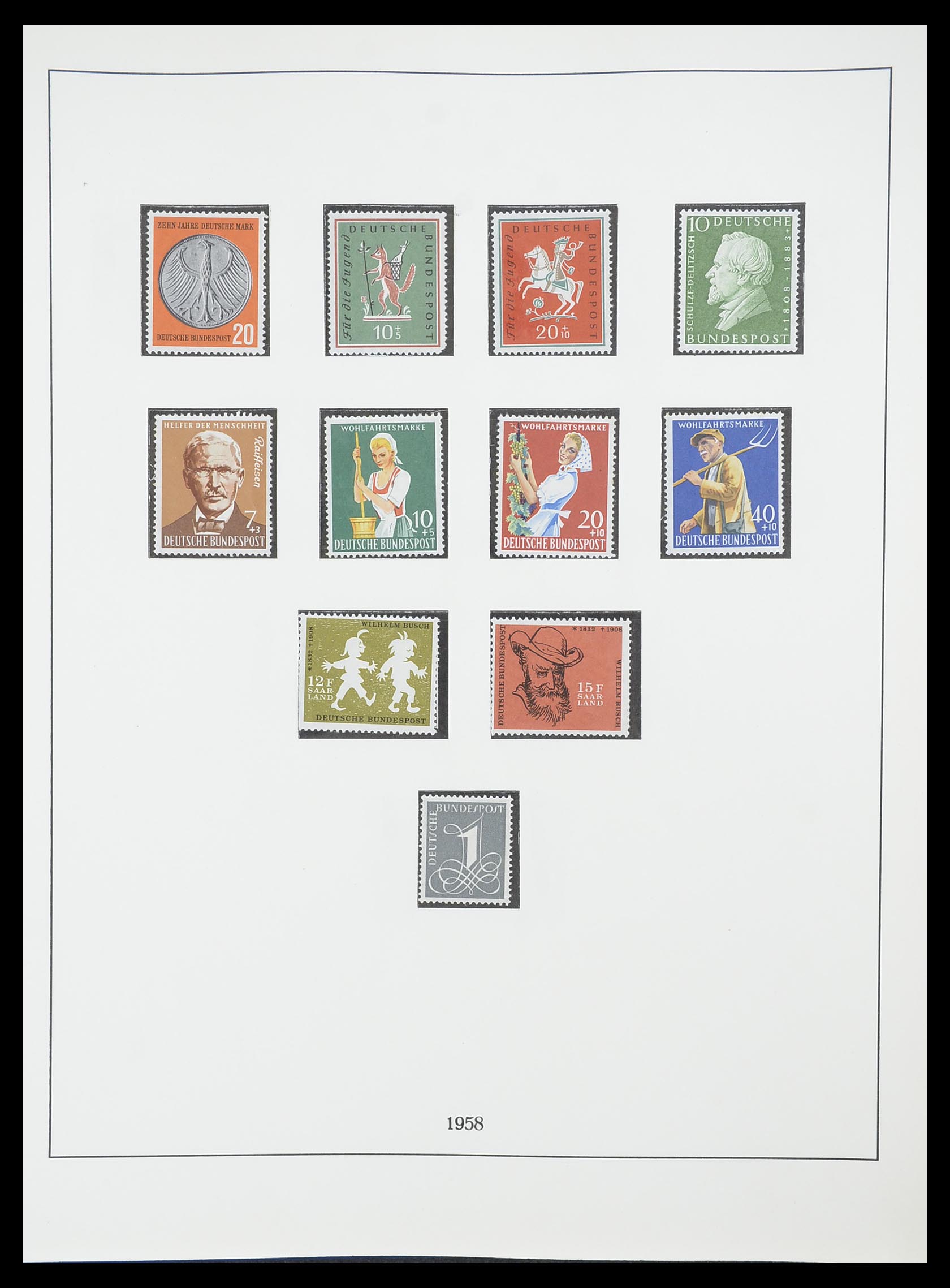 33856 013 - Postzegelverzameling 33856 Bundespost 1949-1977.
