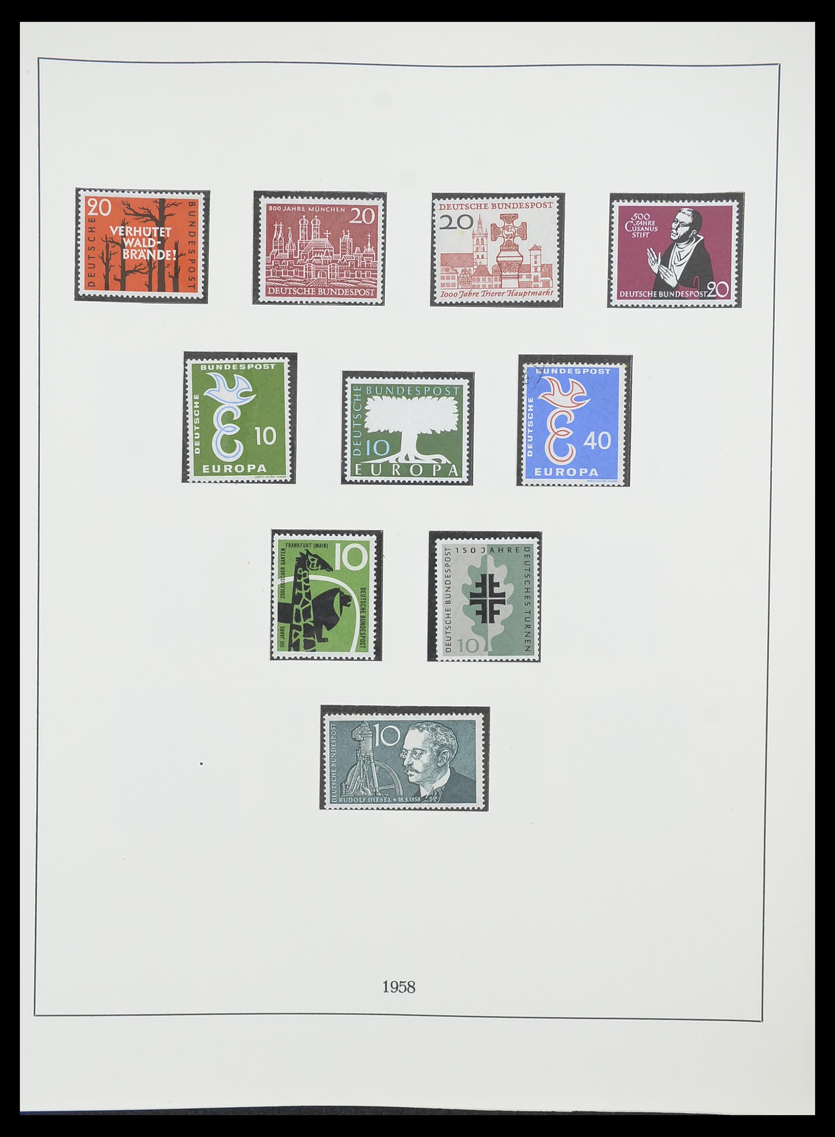 33856 014 - Postzegelverzameling 33856 Bundespost 1949-1977.