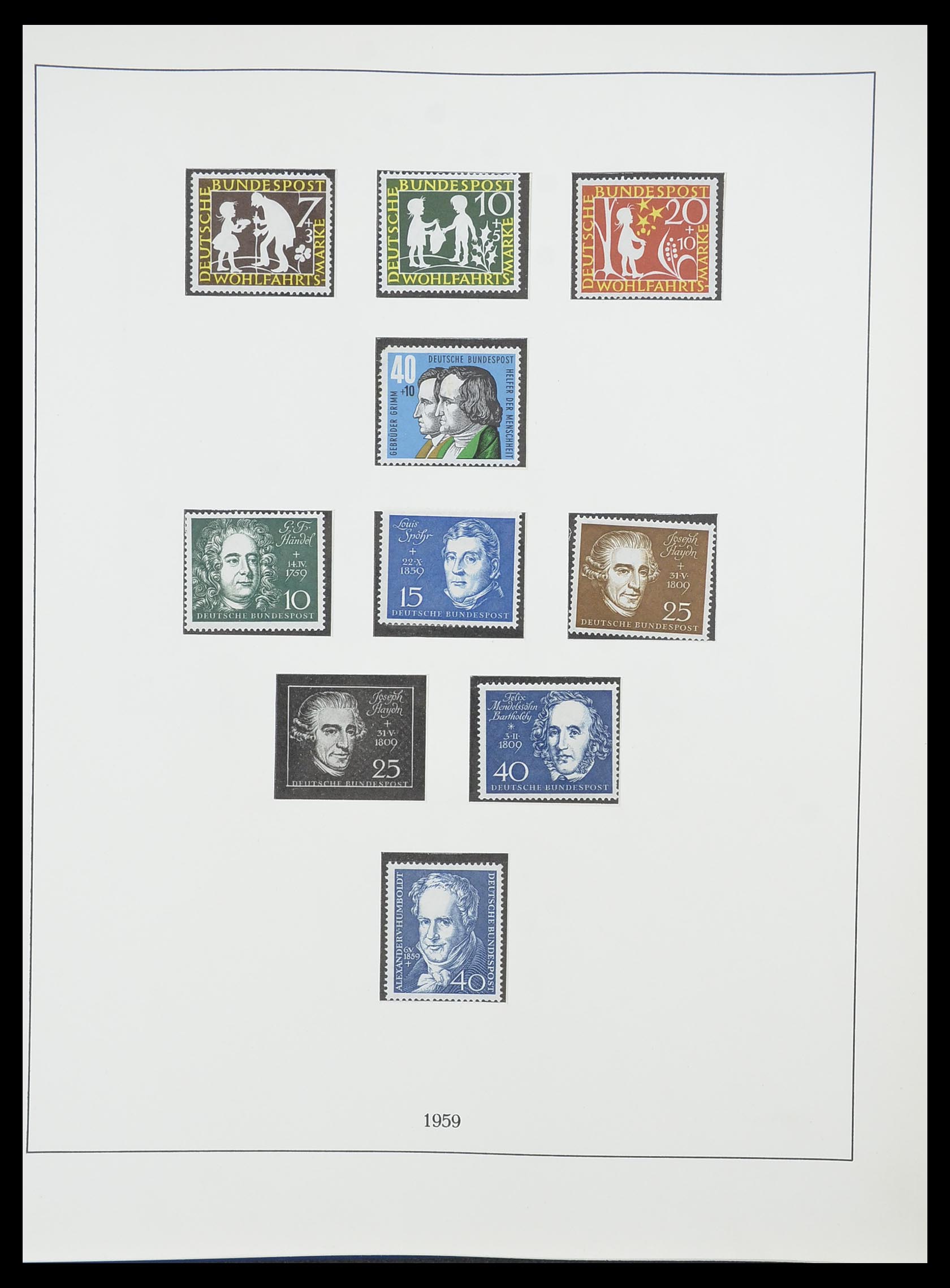 33856 016 - Stamp collection 33856 Bundespost 1949-1977.