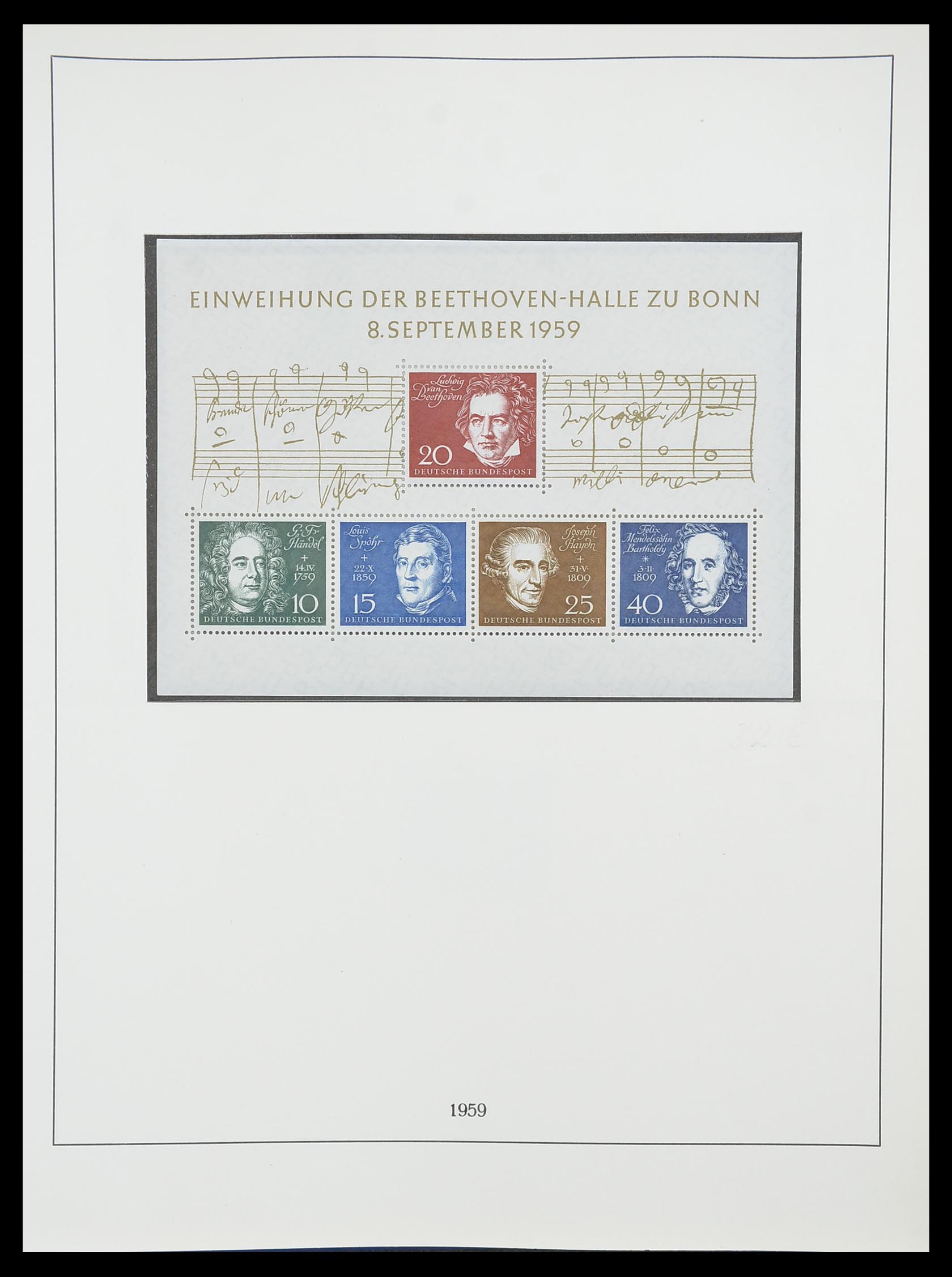 33856 017 - Postzegelverzameling 33856 Bundespost 1949-1977.