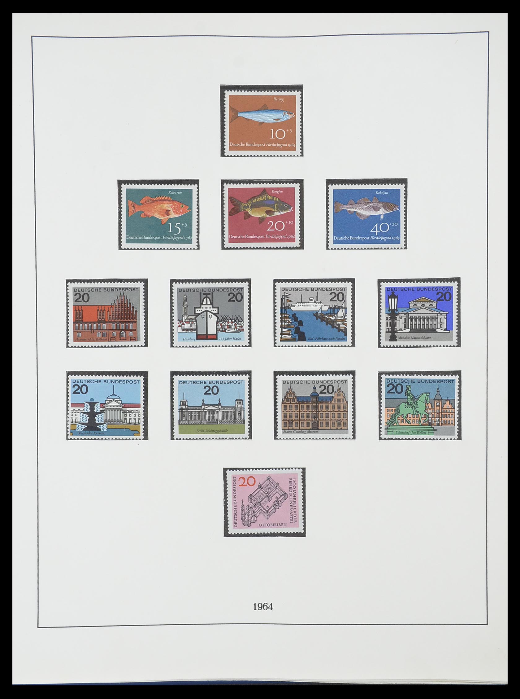 33856 027 - Postzegelverzameling 33856 Bundespost 1949-1977.