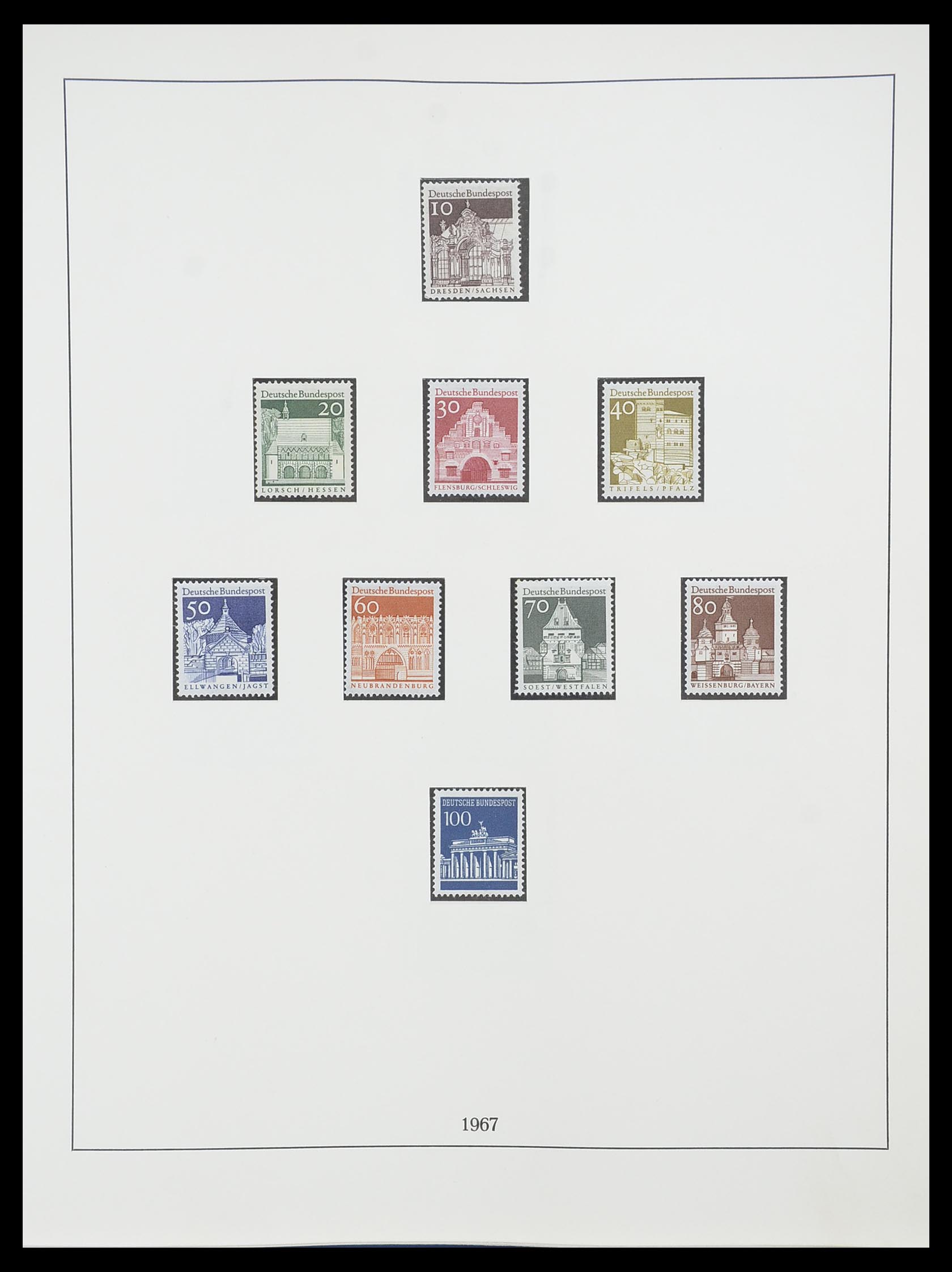 33856 037 - Postzegelverzameling 33856 Bundespost 1949-1977.