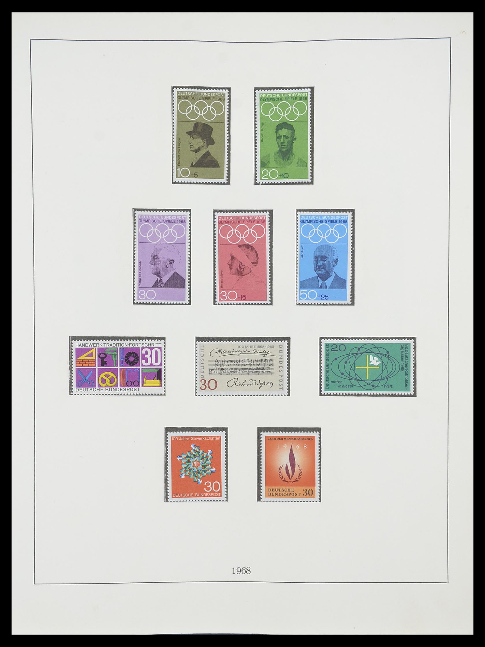 33856 042 - Postzegelverzameling 33856 Bundespost 1949-1977.