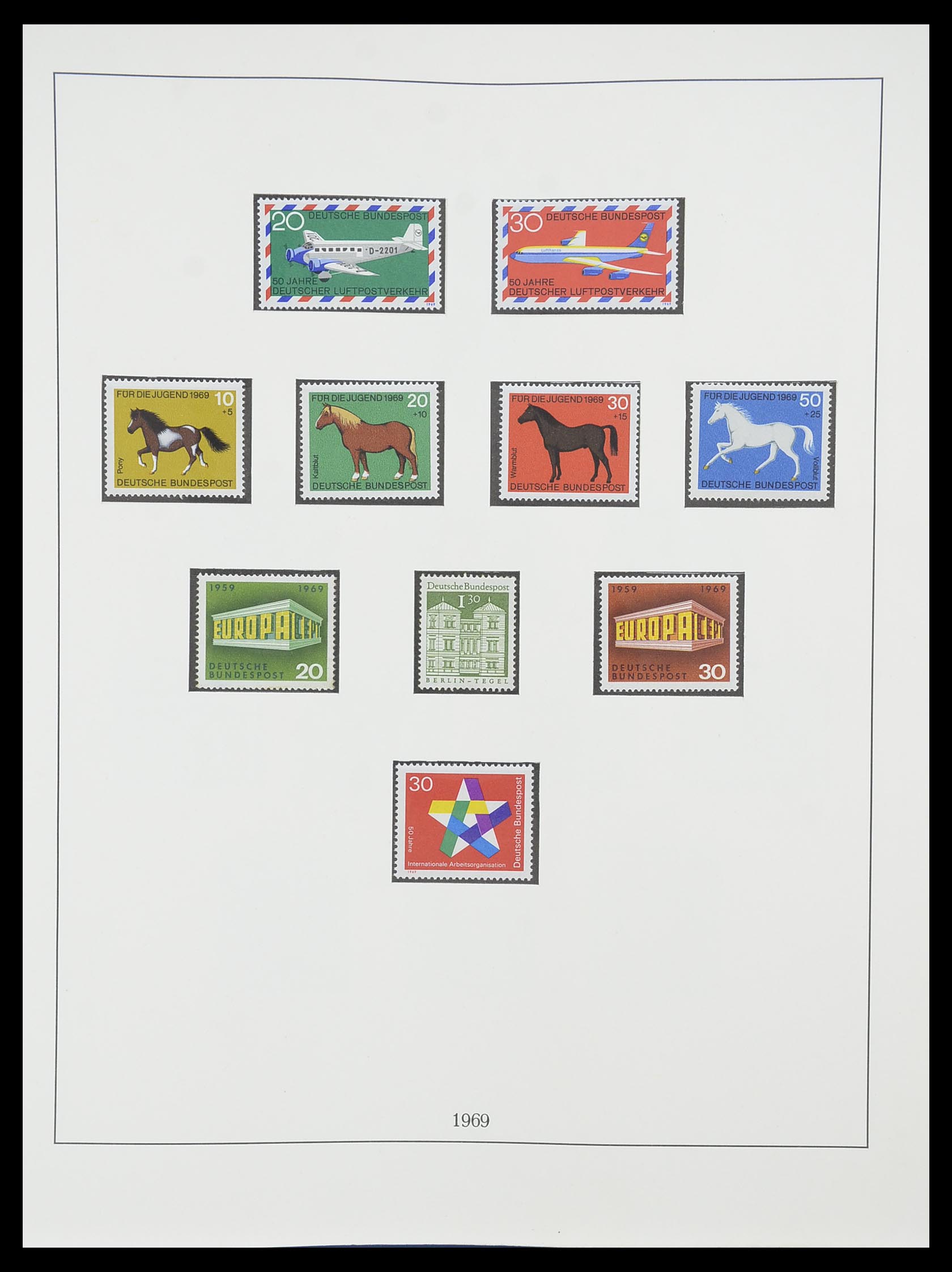 33856 044 - Postzegelverzameling 33856 Bundespost 1949-1977.