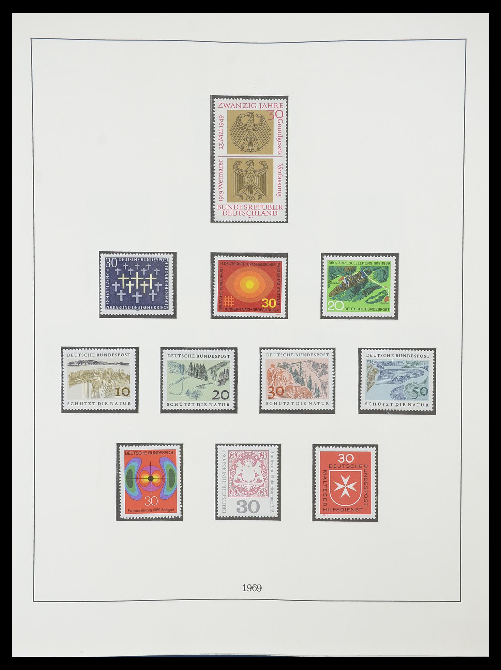 33856 045 - Postzegelverzameling 33856 Bundespost 1949-1977.
