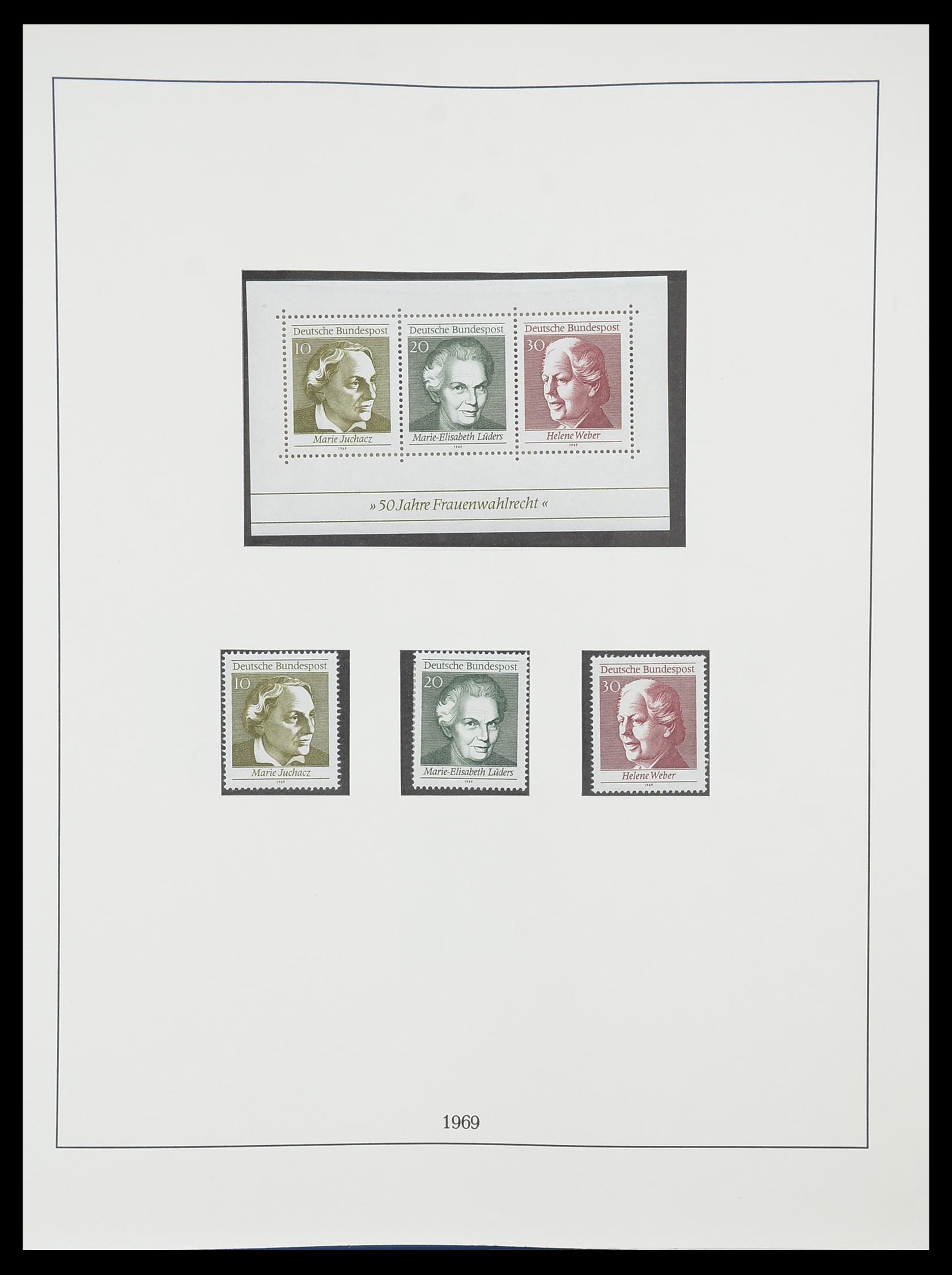 33856 047 - Stamp collection 33856 Bundespost 1949-1977.