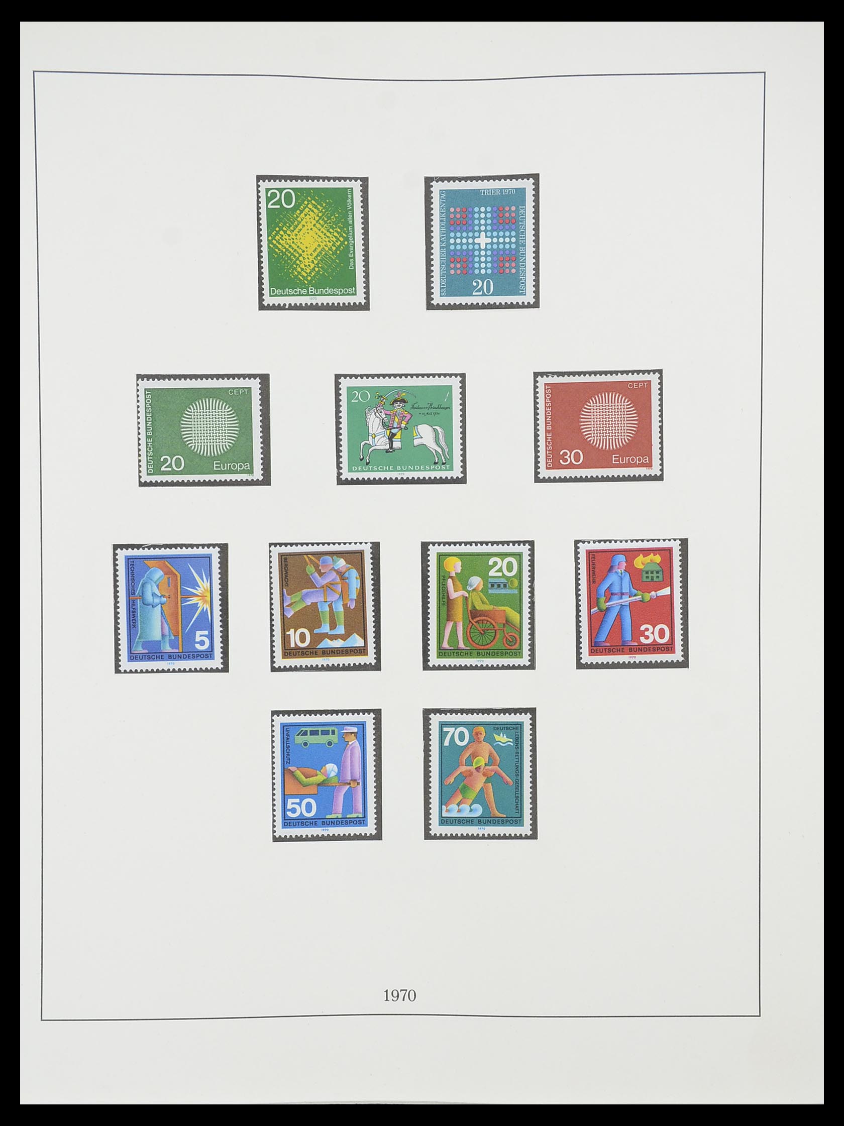 33856 051 - Stamp collection 33856 Bundespost 1949-1977.