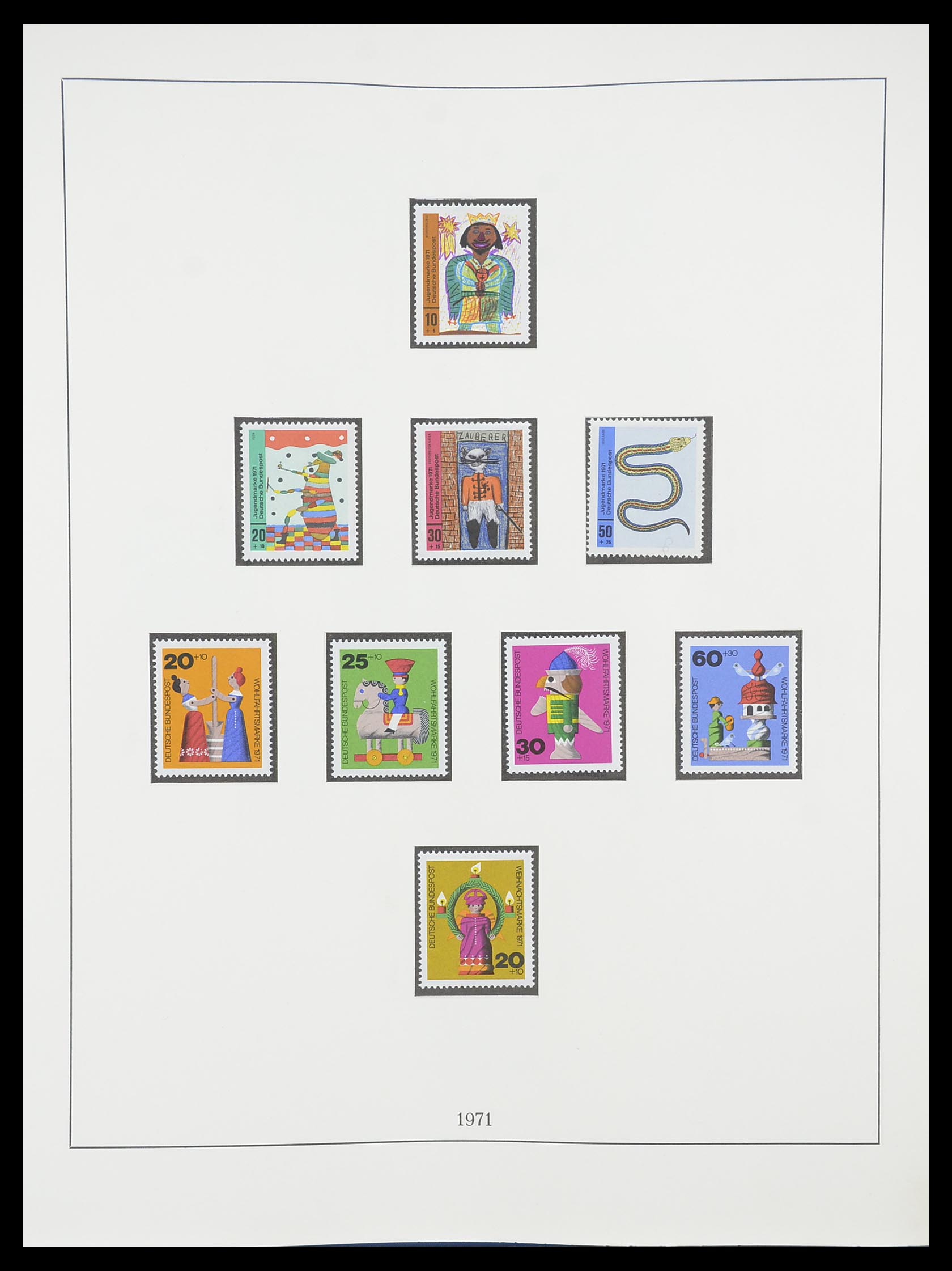 33856 054 - Postzegelverzameling 33856 Bundespost 1949-1977.