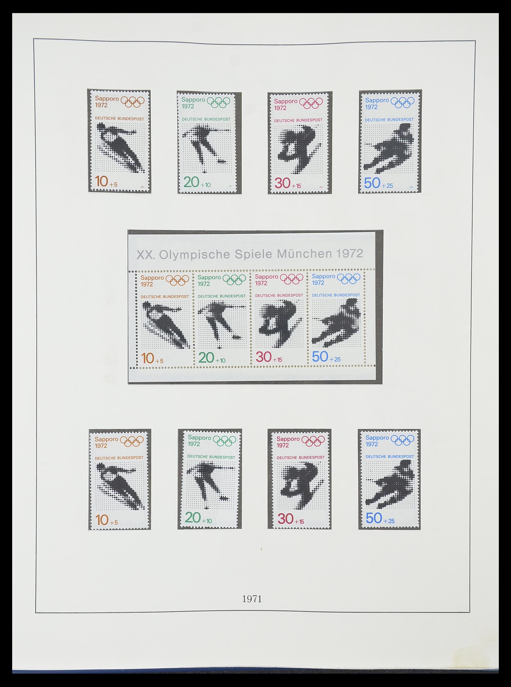 33856 056 - Postzegelverzameling 33856 Bundespost 1949-1977.