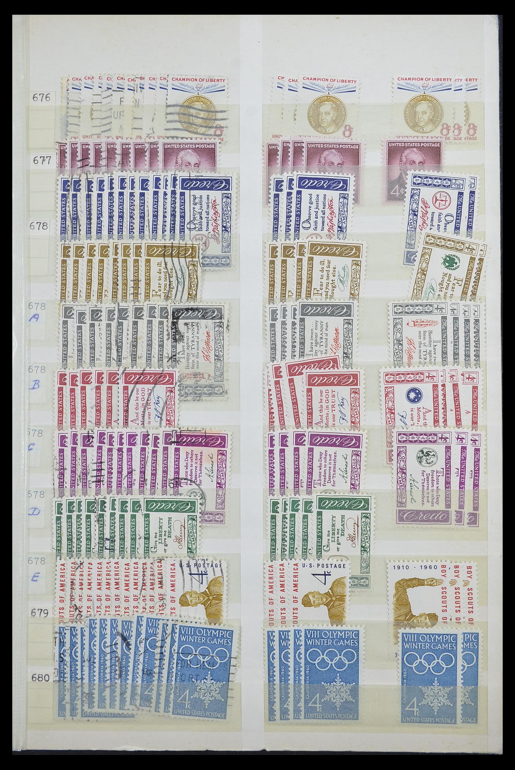 33857 001 - Stamp collection 33857 USA 1959-1988.