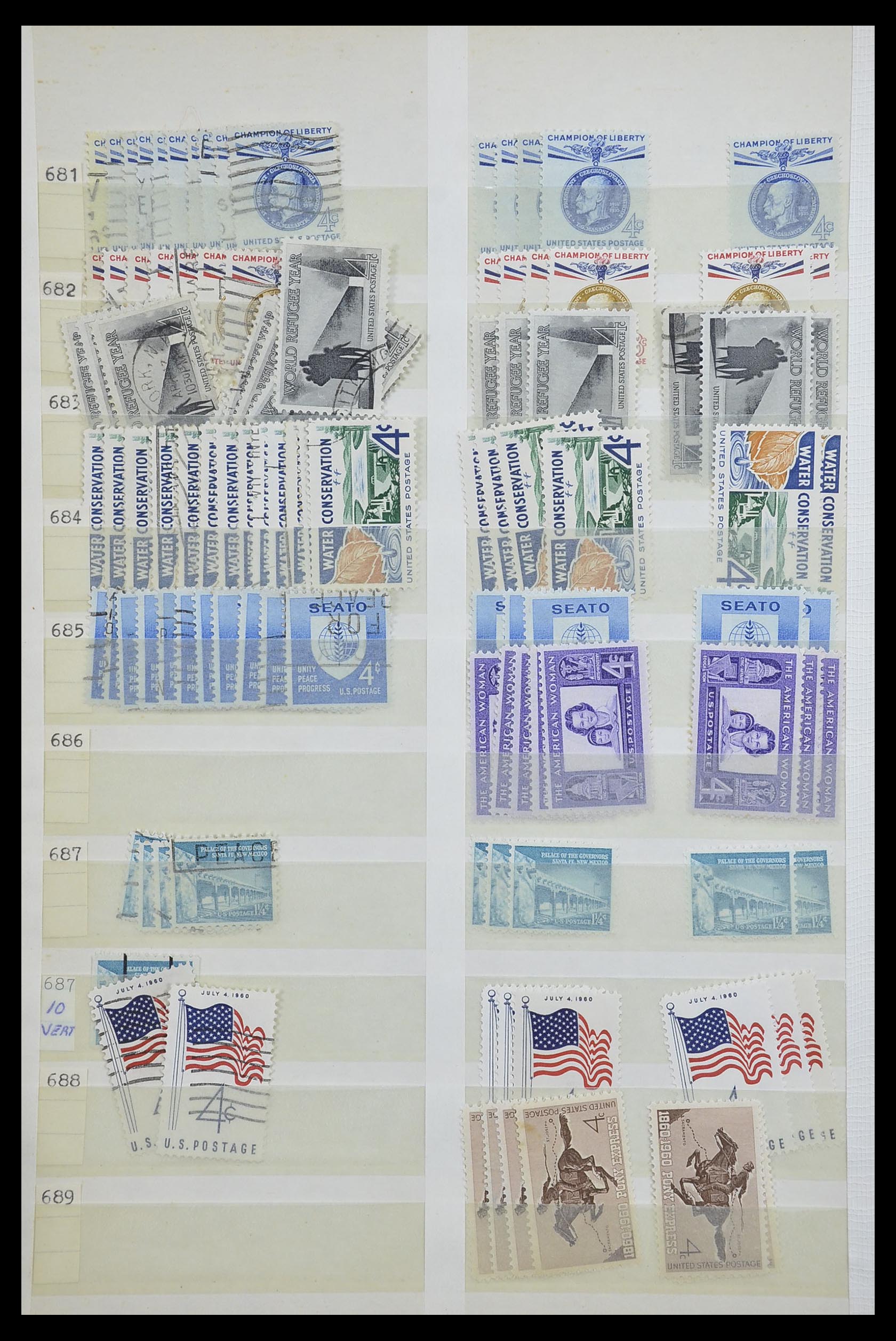 33857 002 - Stamp collection 33857 USA 1959-1988.