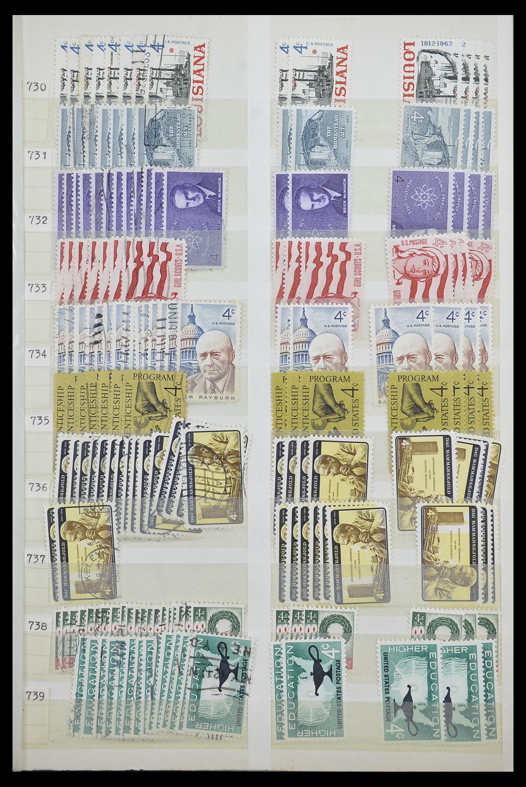 33857 007 - Stamp collection 33857 USA 1959-1988.