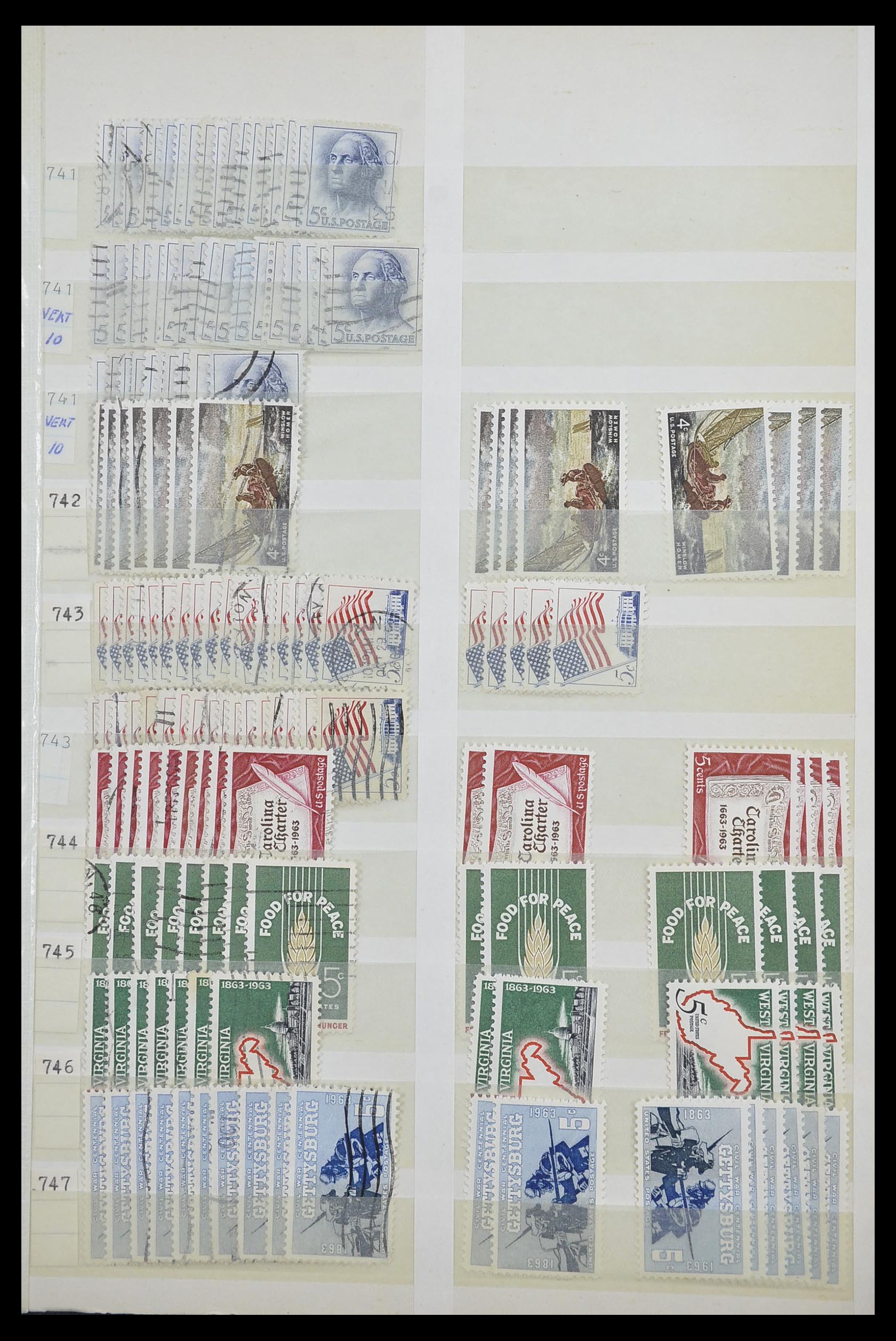 33857 009 - Stamp collection 33857 USA 1959-1988.
