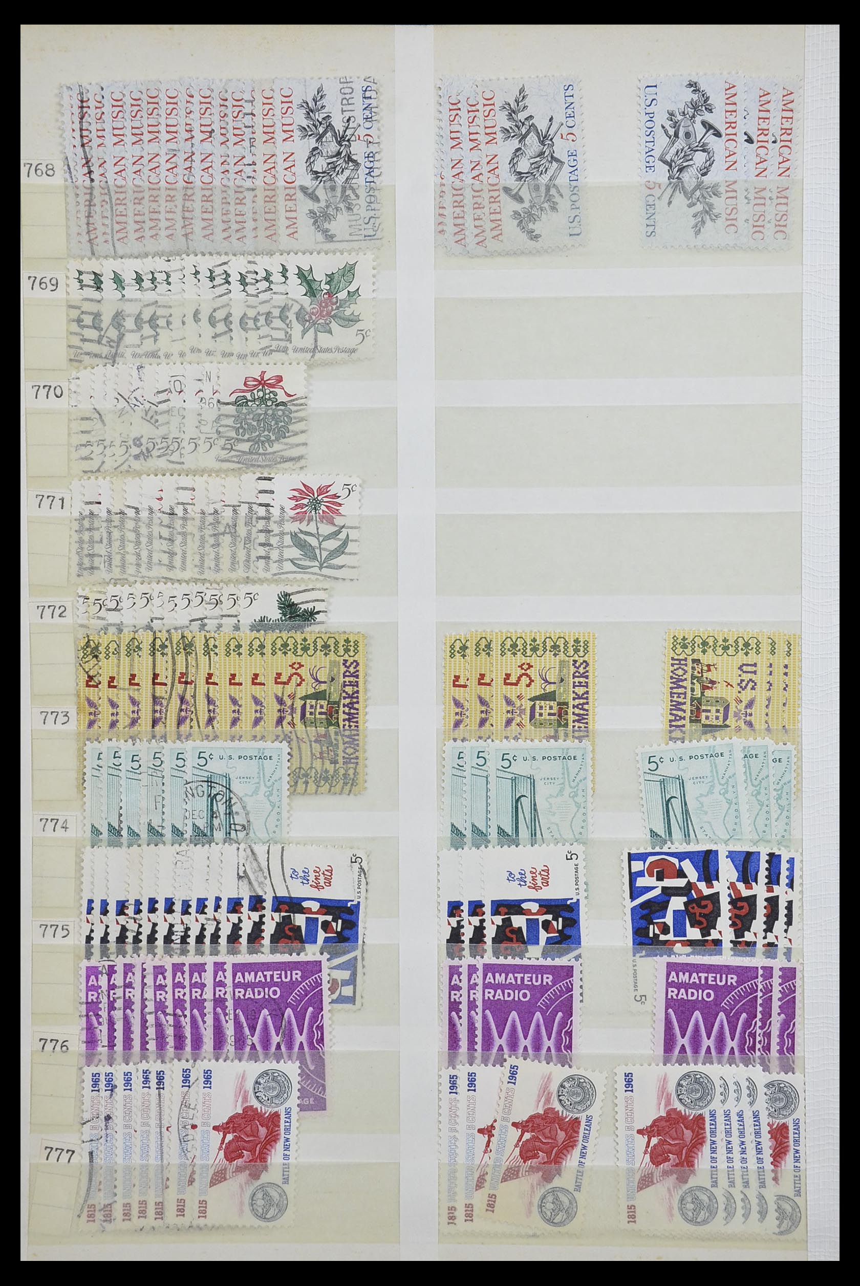 33857 012 - Stamp collection 33857 USA 1959-1988.