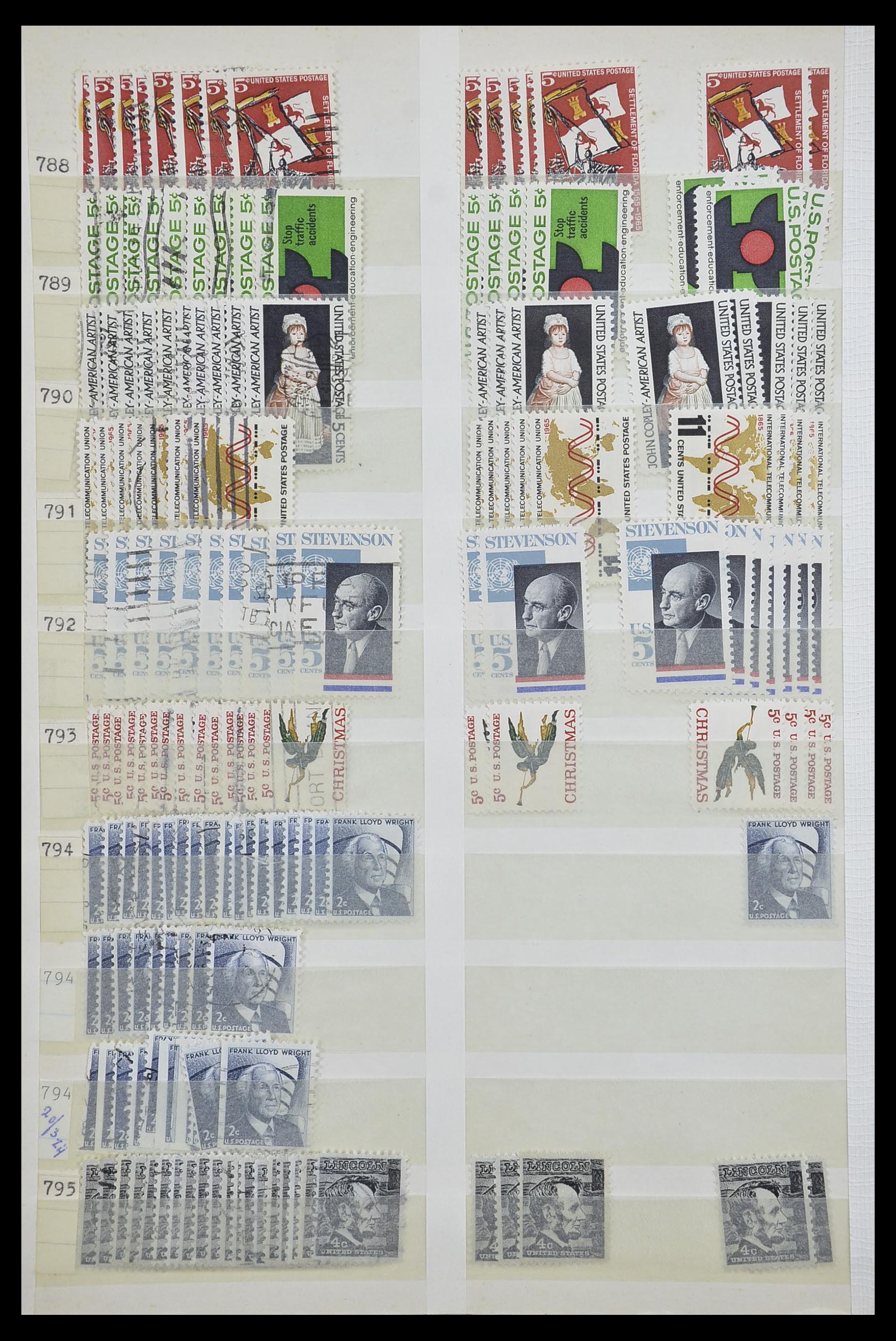 33857 014 - Stamp collection 33857 USA 1959-1988.