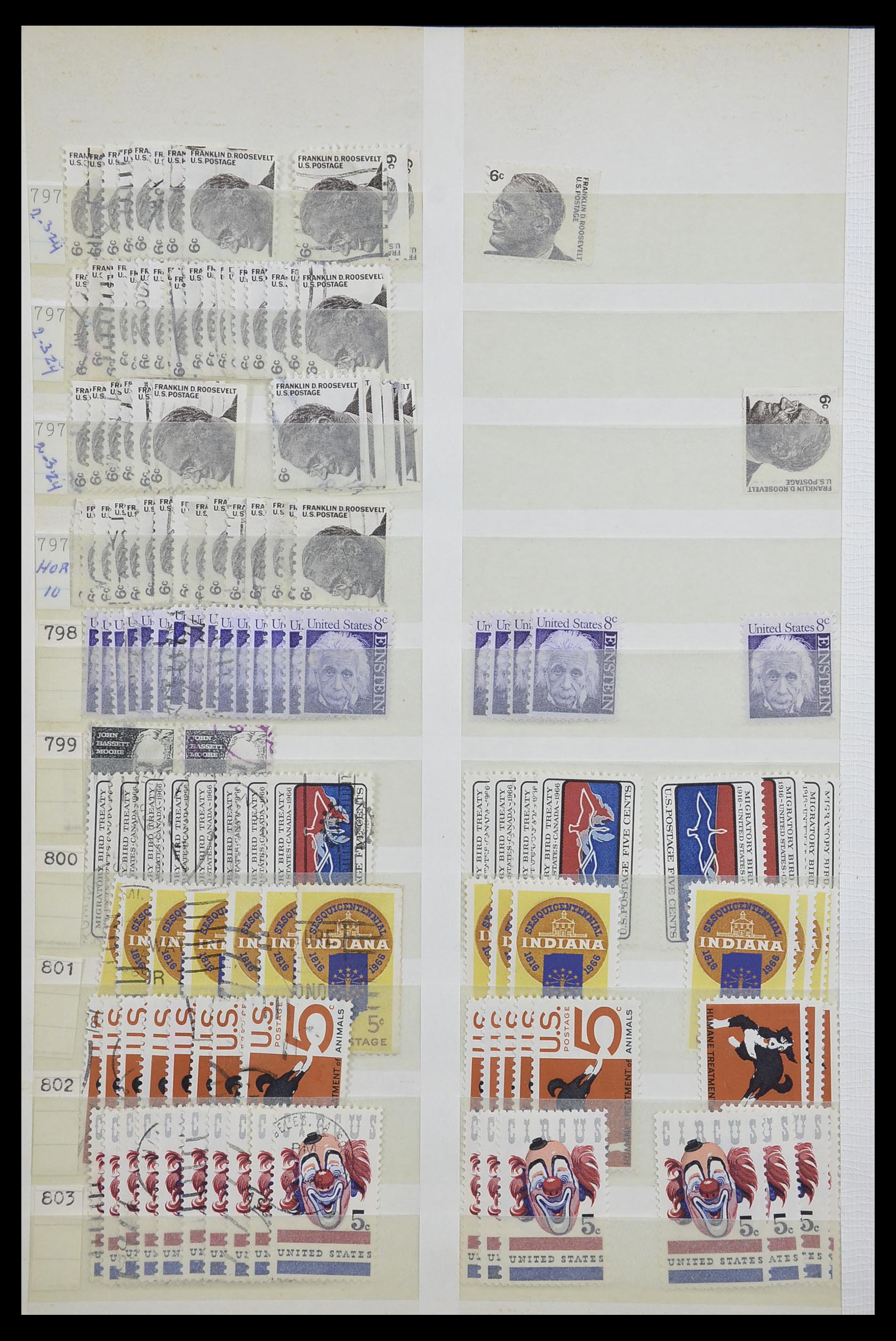 33857 016 - Stamp collection 33857 USA 1959-1988.