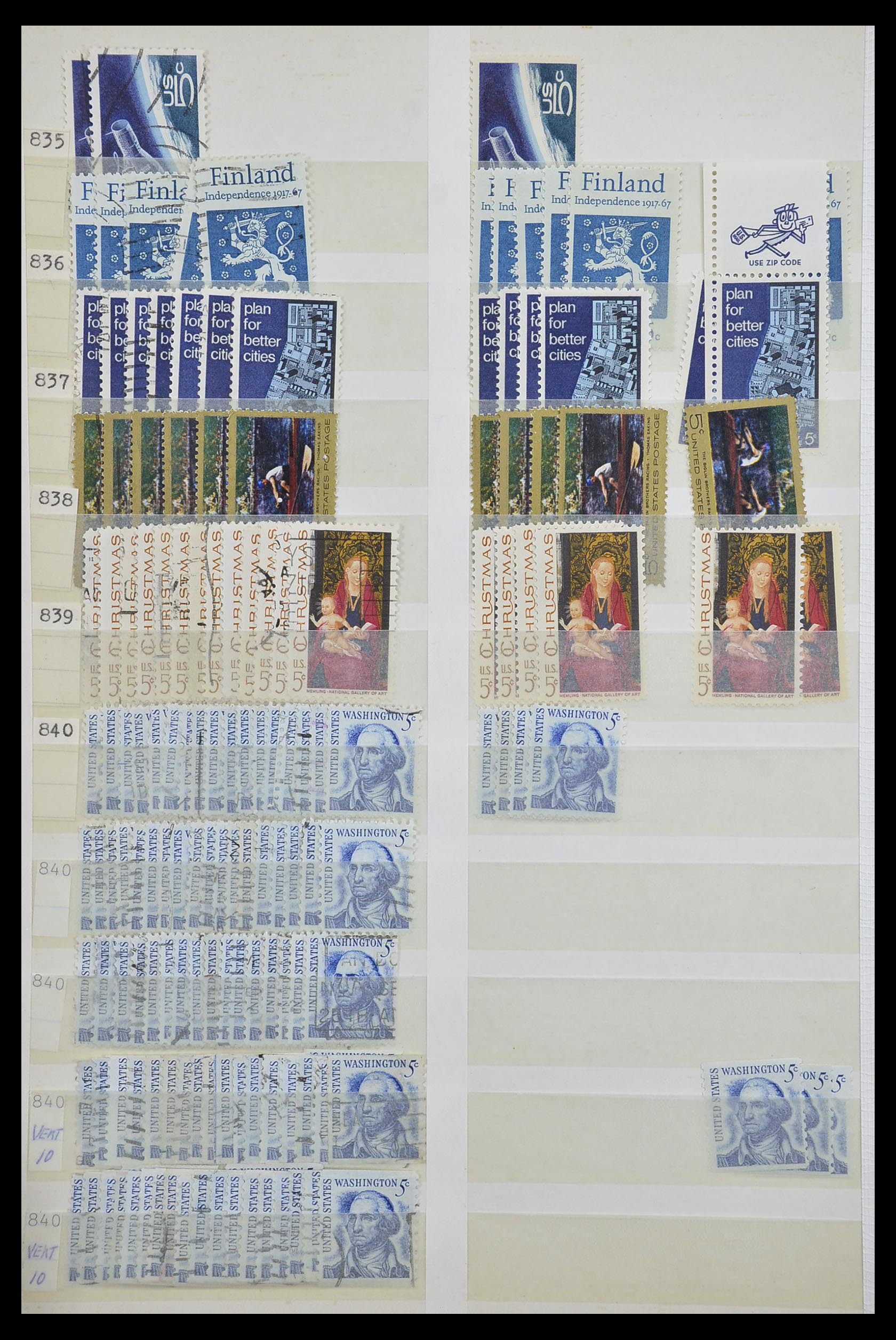 33857 022 - Stamp collection 33857 USA 1959-1988.