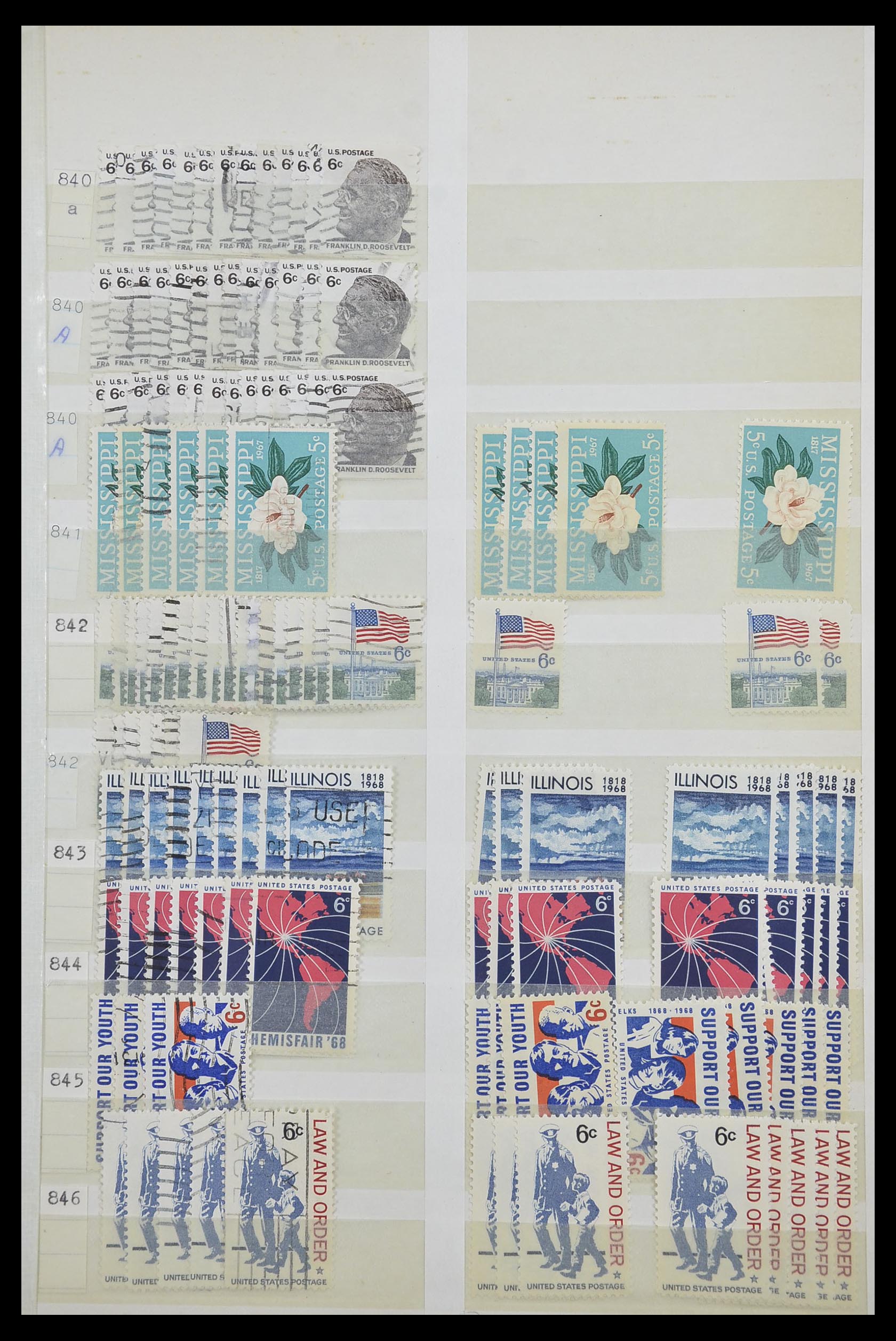 33857 023 - Stamp collection 33857 USA 1959-1988.