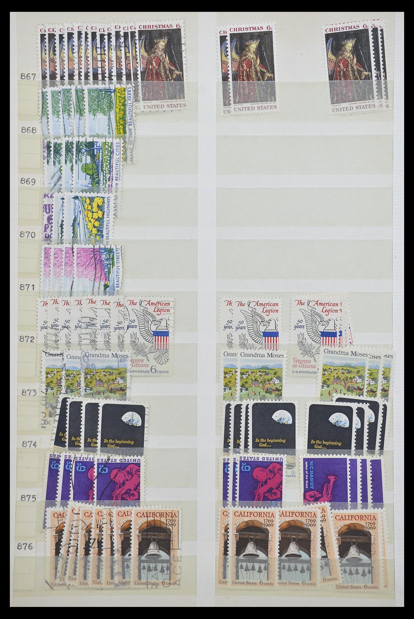 33857 026 - Stamp collection 33857 USA 1959-1988.