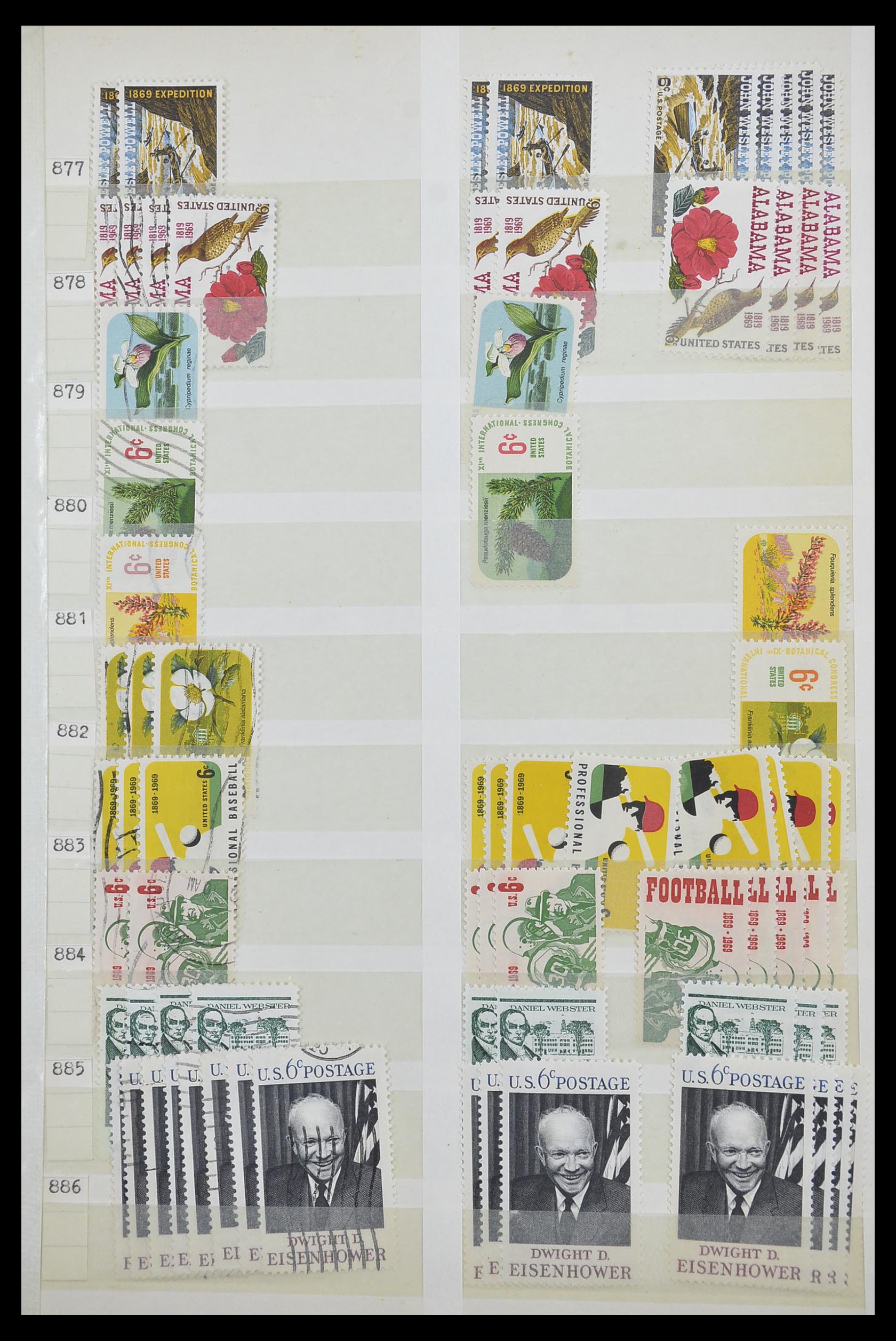 33857 027 - Stamp collection 33857 USA 1959-1988.