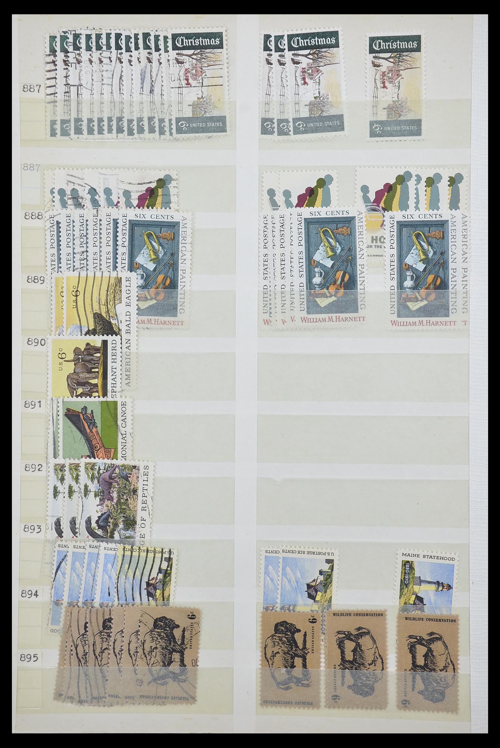 33857 028 - Stamp collection 33857 USA 1959-1988.