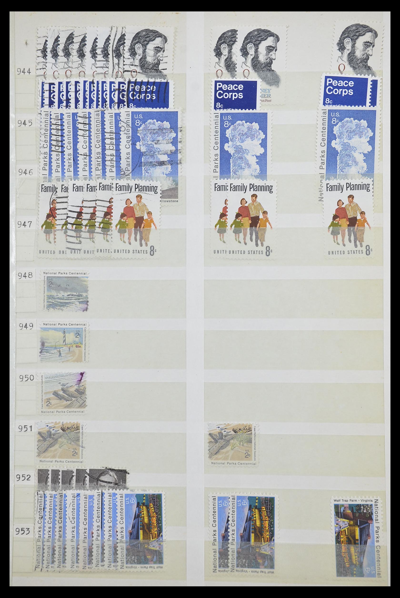 33857 035 - Stamp collection 33857 USA 1959-1988.