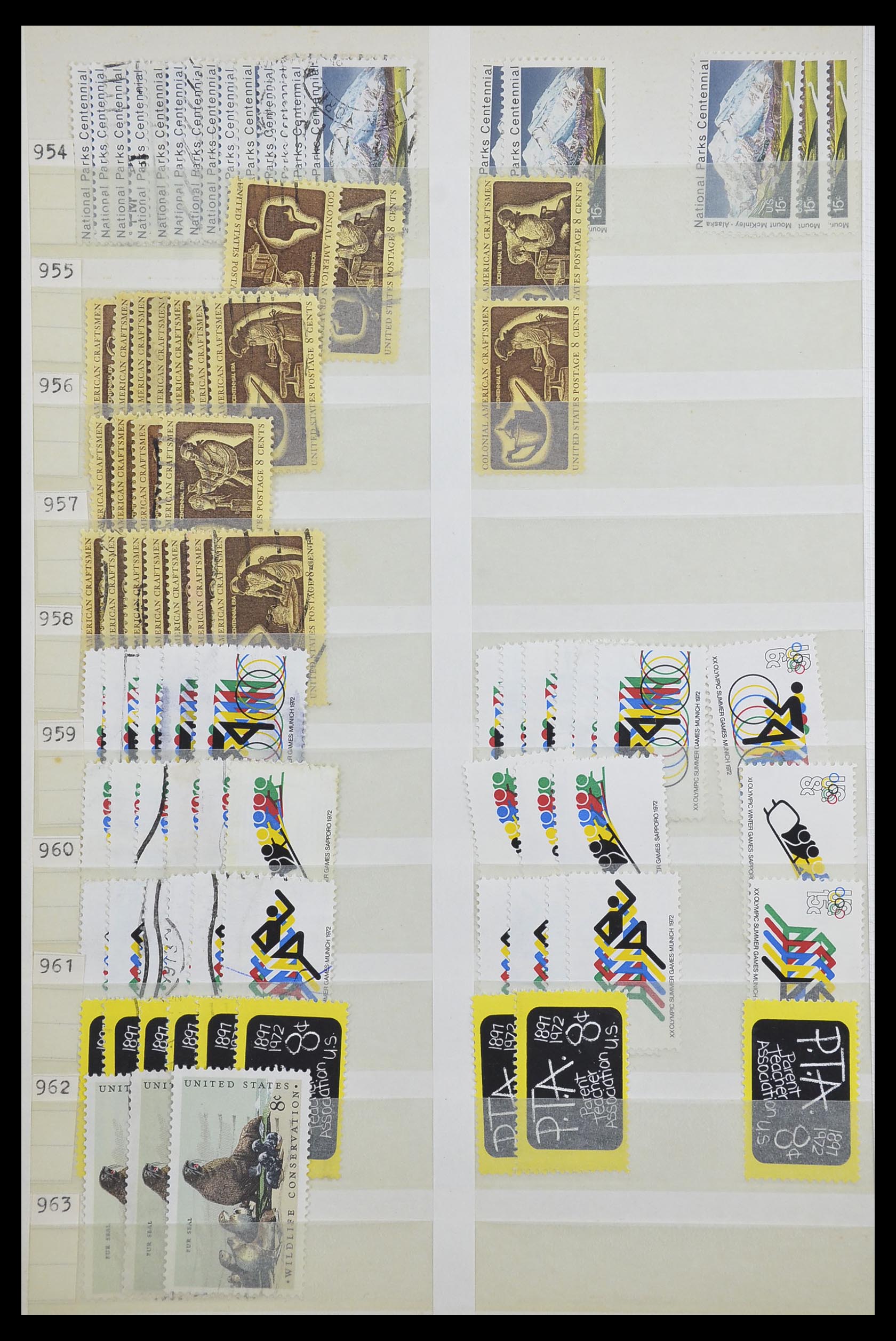 33857 036 - Stamp collection 33857 USA 1959-1988.