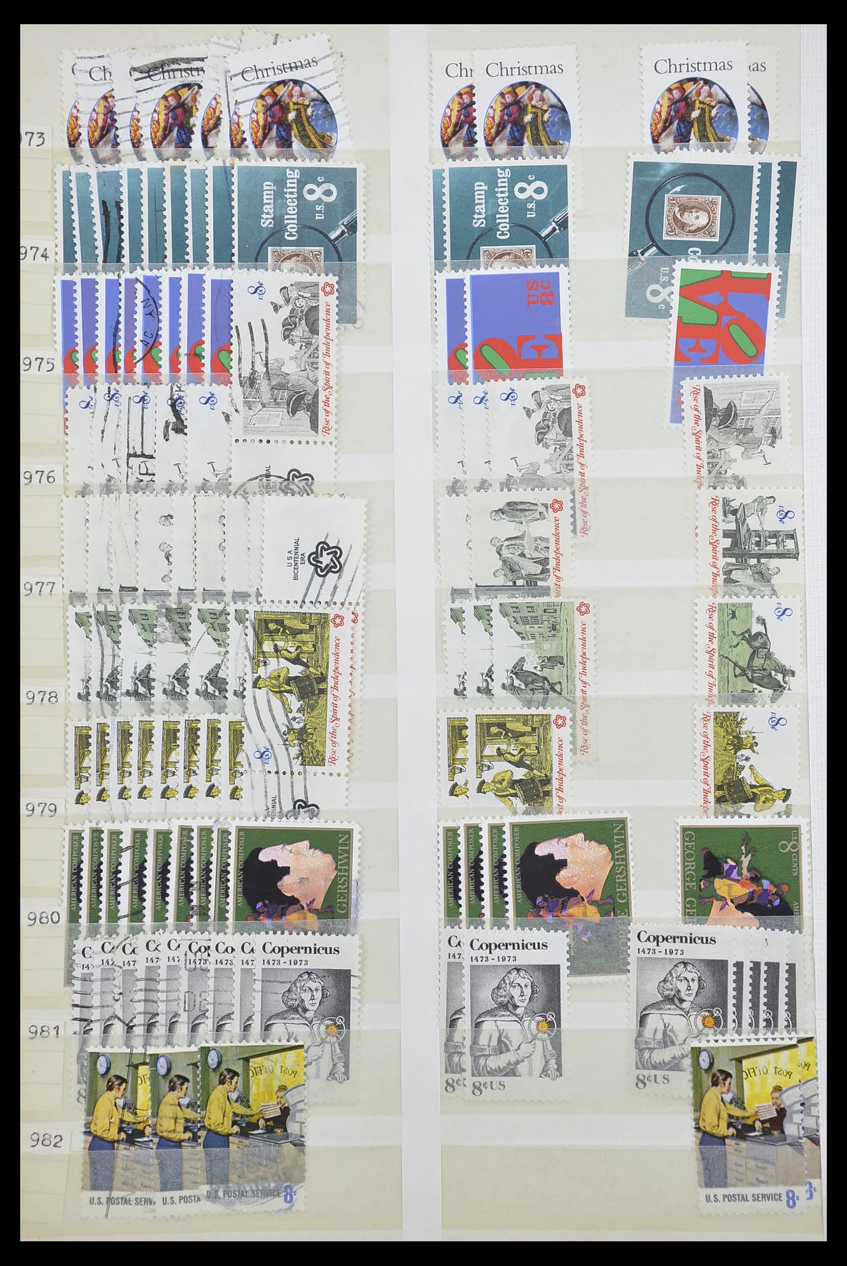 33857 038 - Stamp collection 33857 USA 1959-1988.