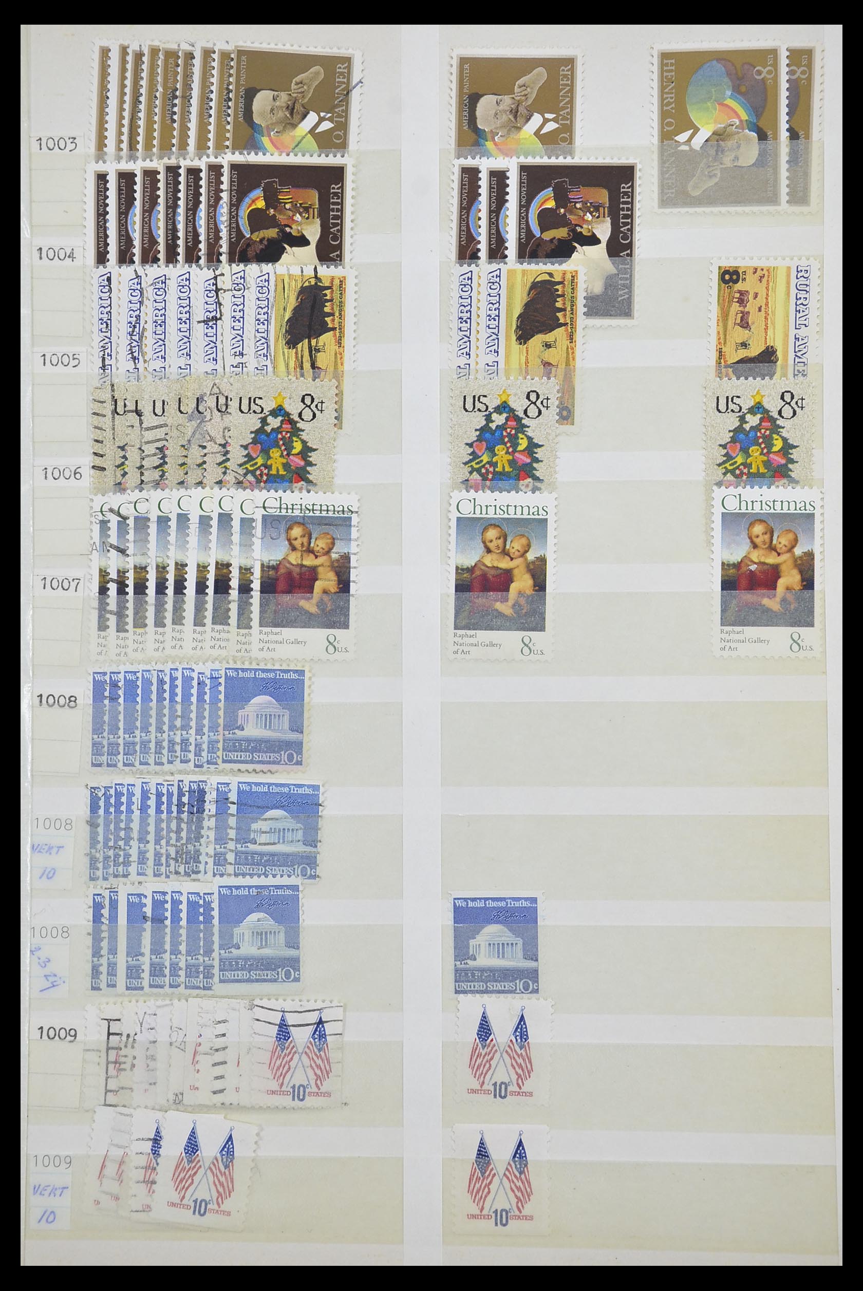 33857 041 - Stamp collection 33857 USA 1959-1988.