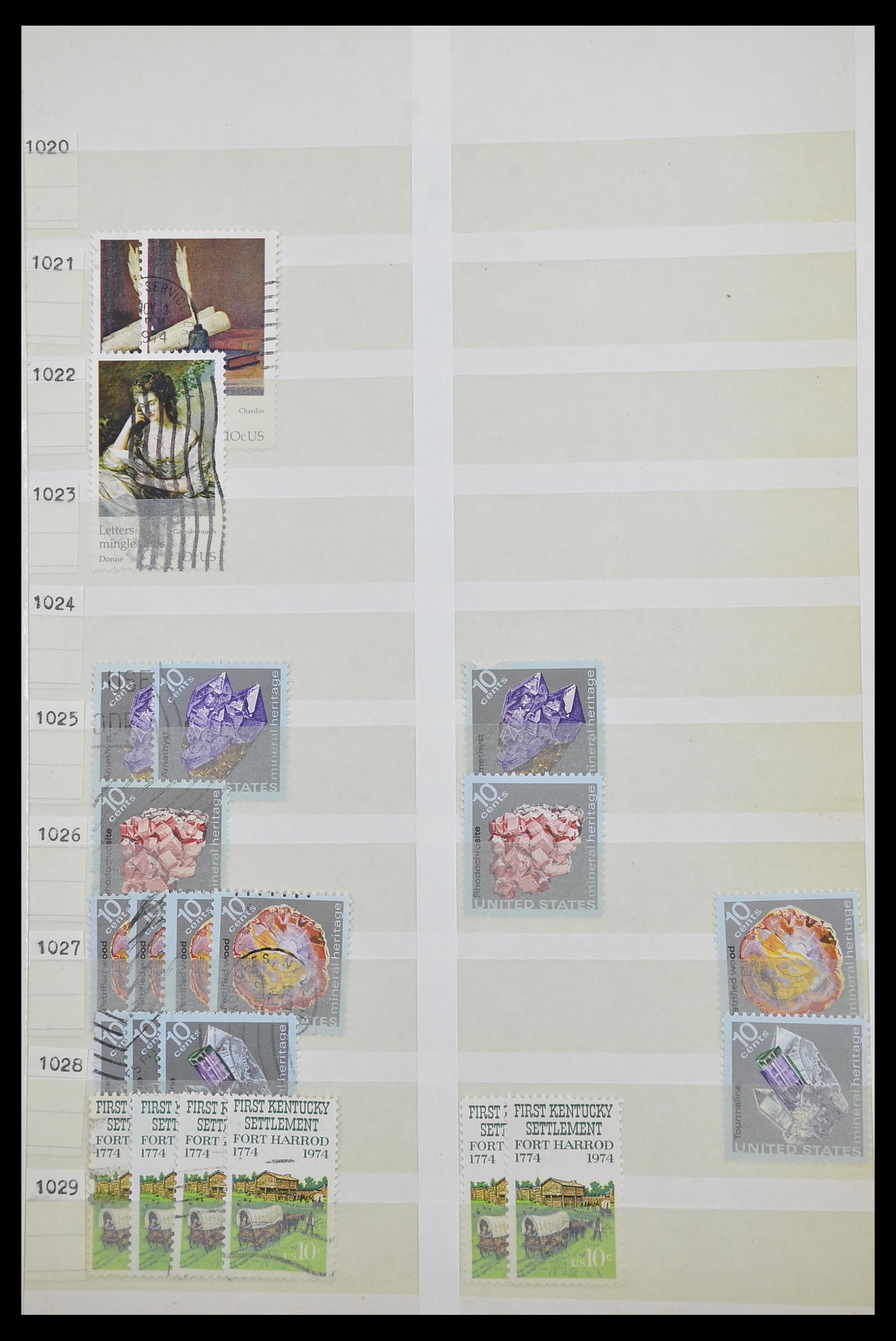 33857 043 - Stamp collection 33857 USA 1959-1988.