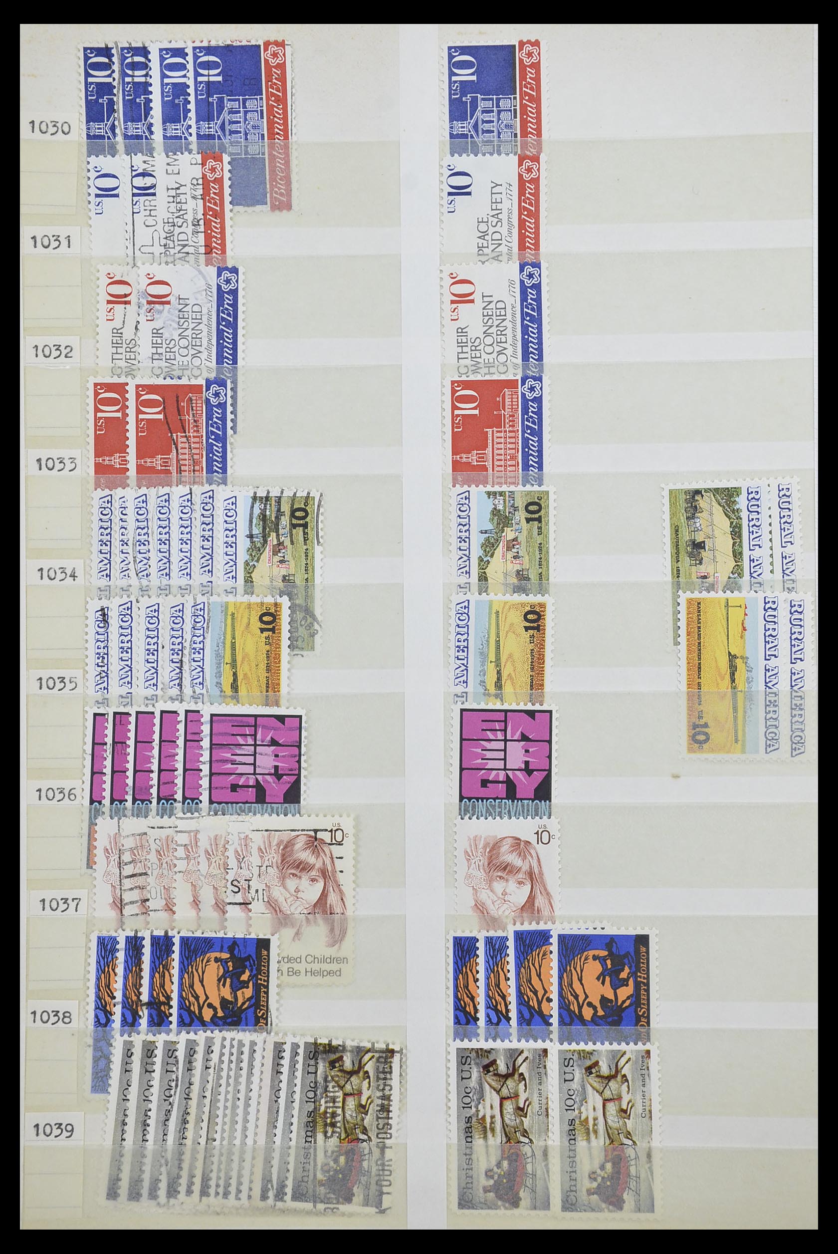 33857 044 - Stamp collection 33857 USA 1959-1988.