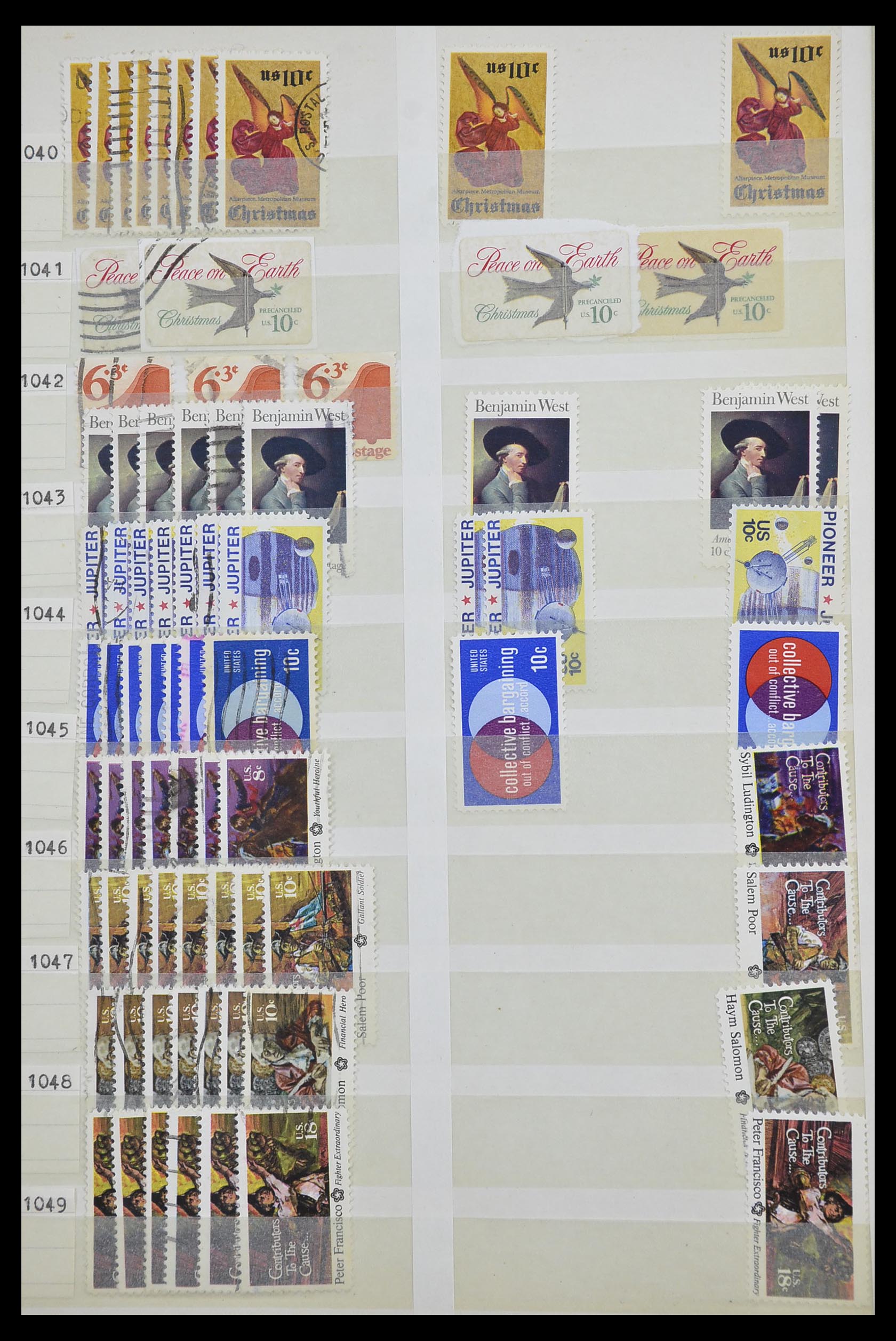33857 045 - Stamp collection 33857 USA 1959-1988.