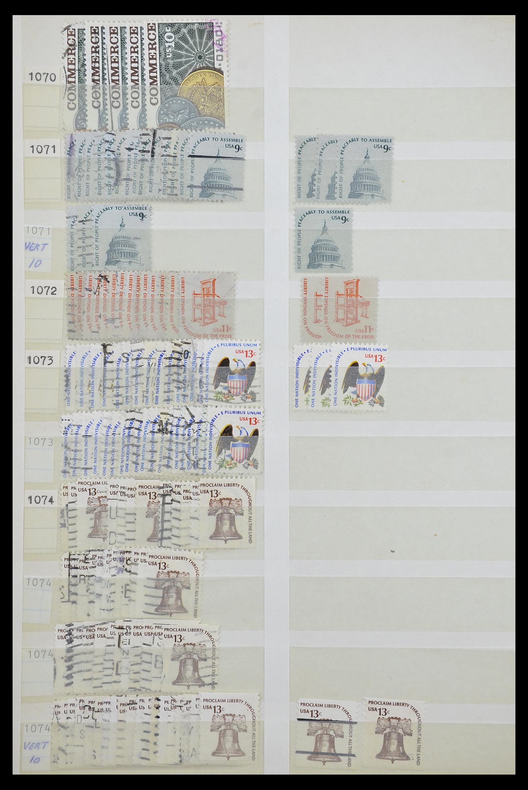 33857 048 - Stamp collection 33857 USA 1959-1988.